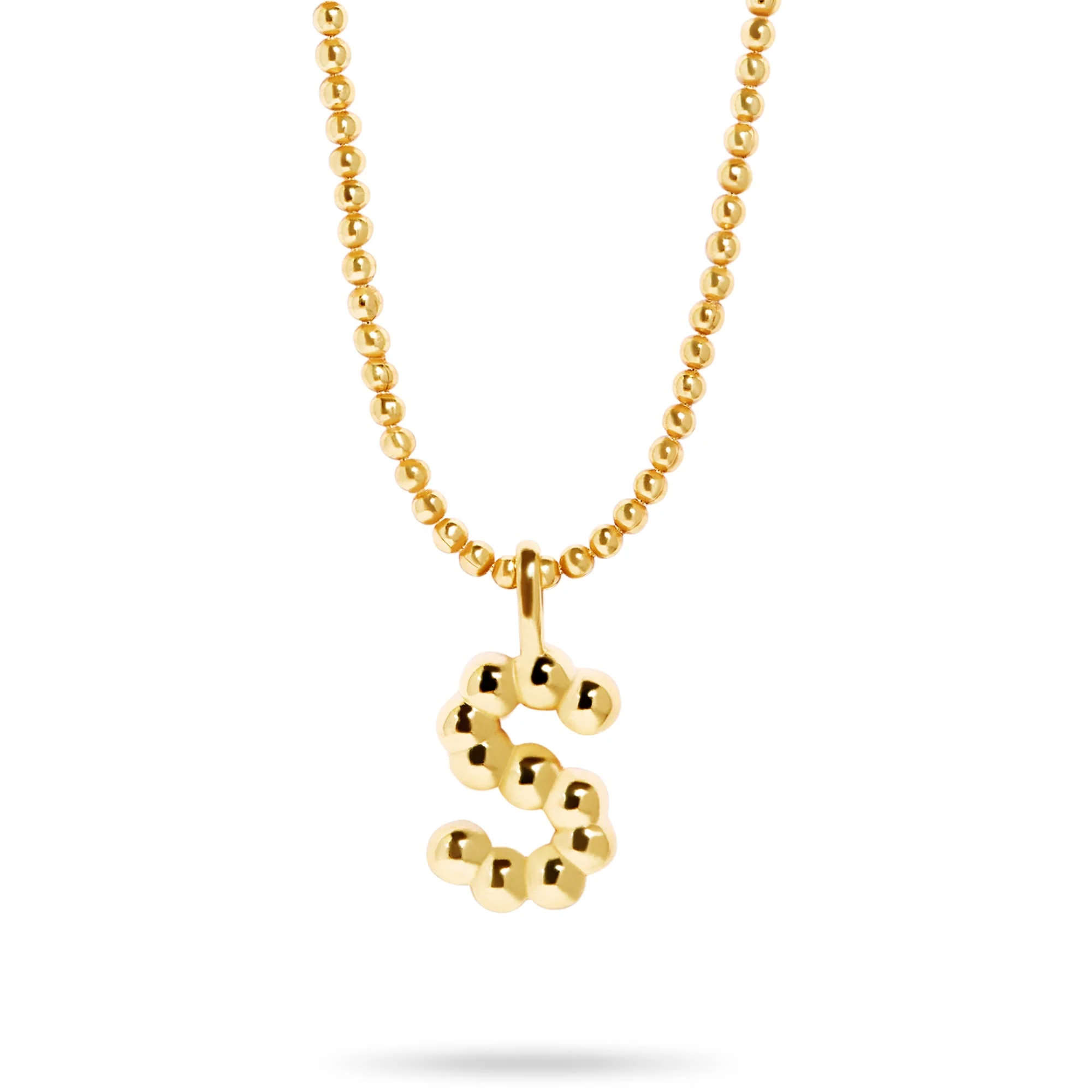 Mochi Donut Initial Necklace | Gold Vermeil - Image 26