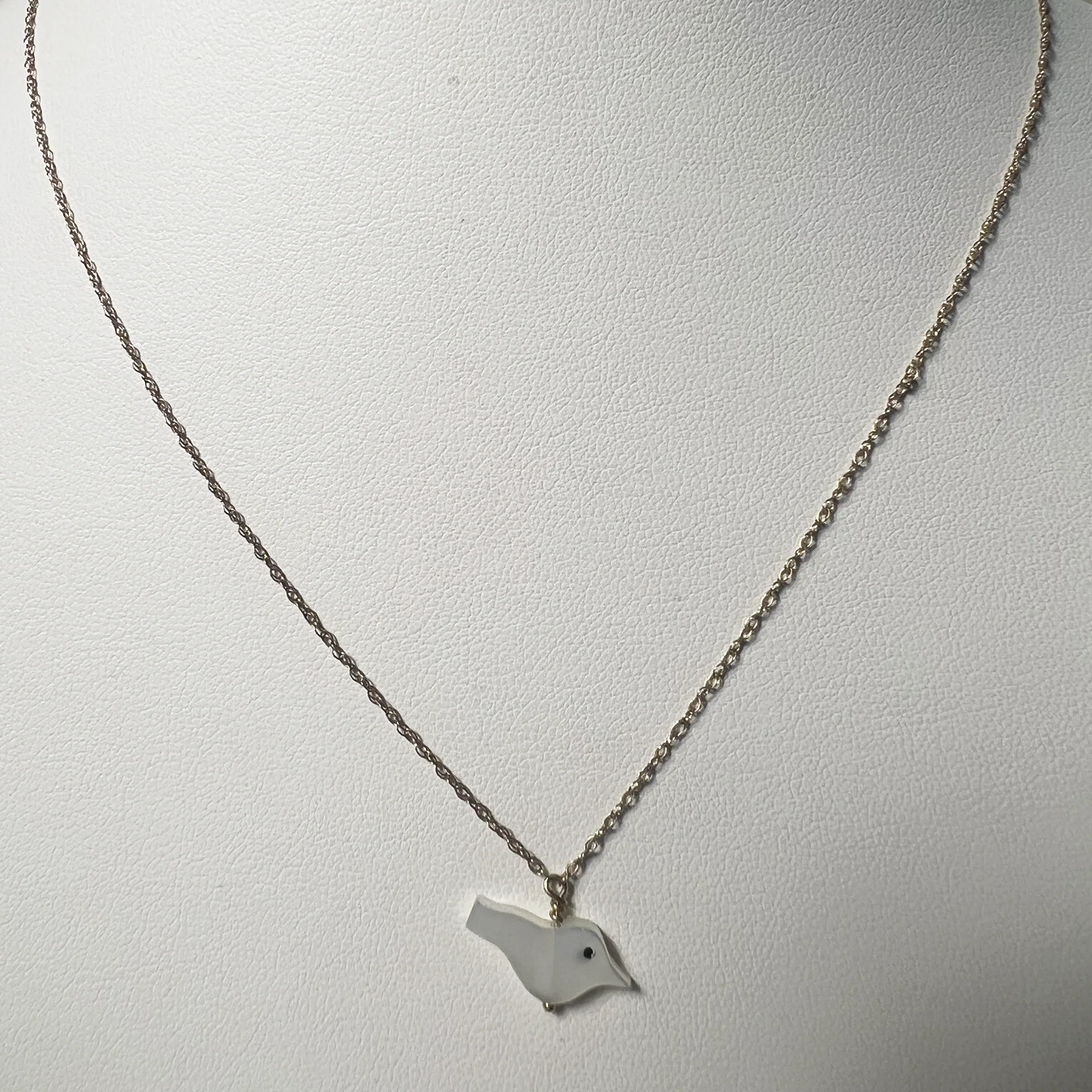 Necklace | 10K Yellow Gold | White Mother Of Pearl - Image 4