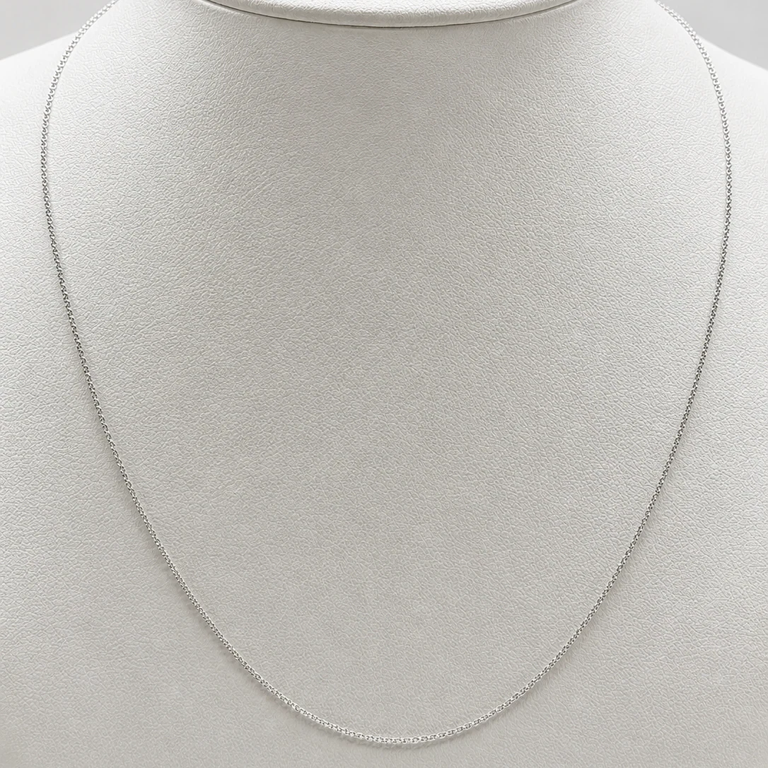 Necklace Chain with Extender | 14K White Gold