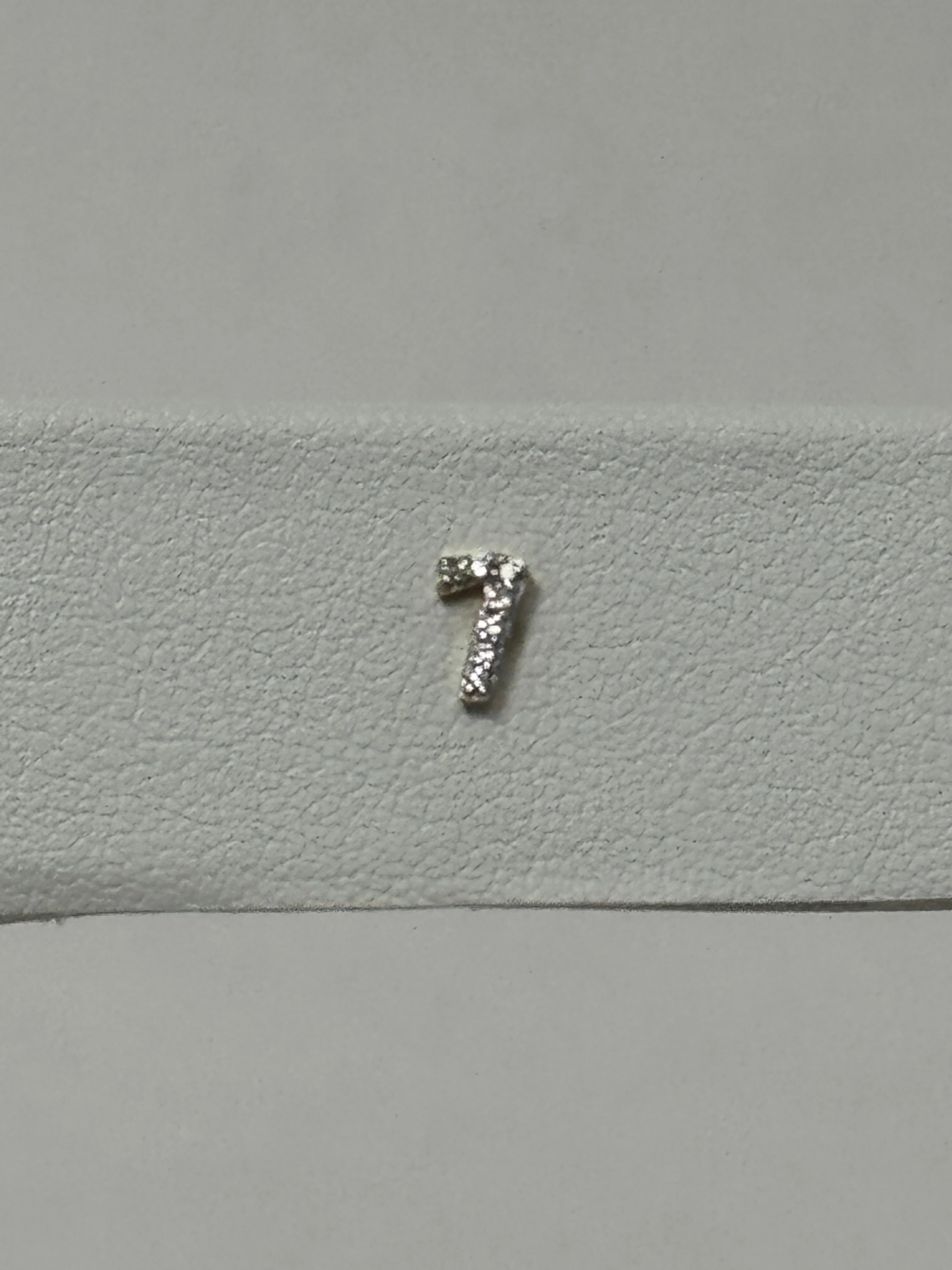 Pave Number Stud | 14K Yellow Gold | 0.03 CTW White Diamond - Image 8