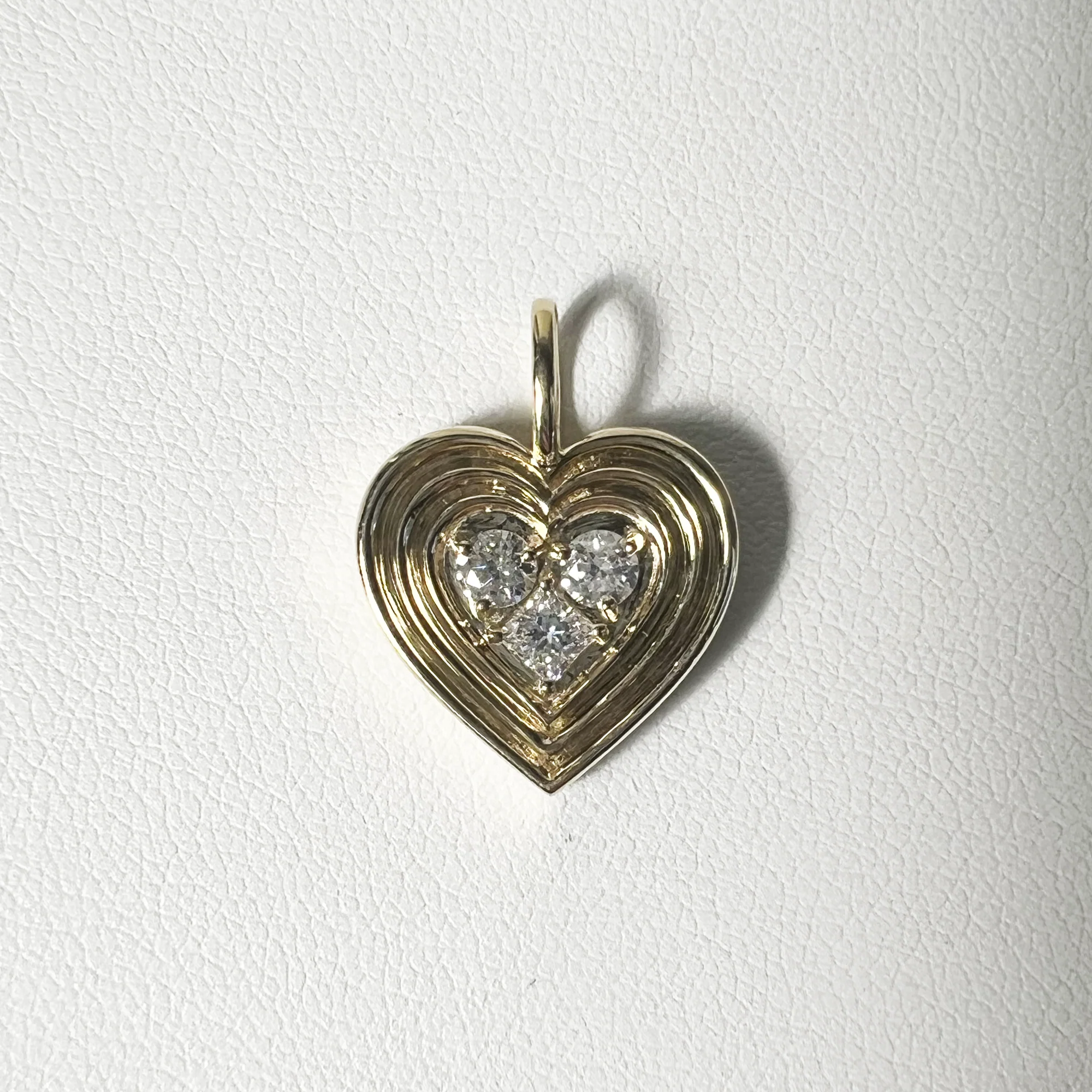 Piece of My Heart Charm | 14K Yellow Gold | 0.385 CTW (Approx) White Diamond