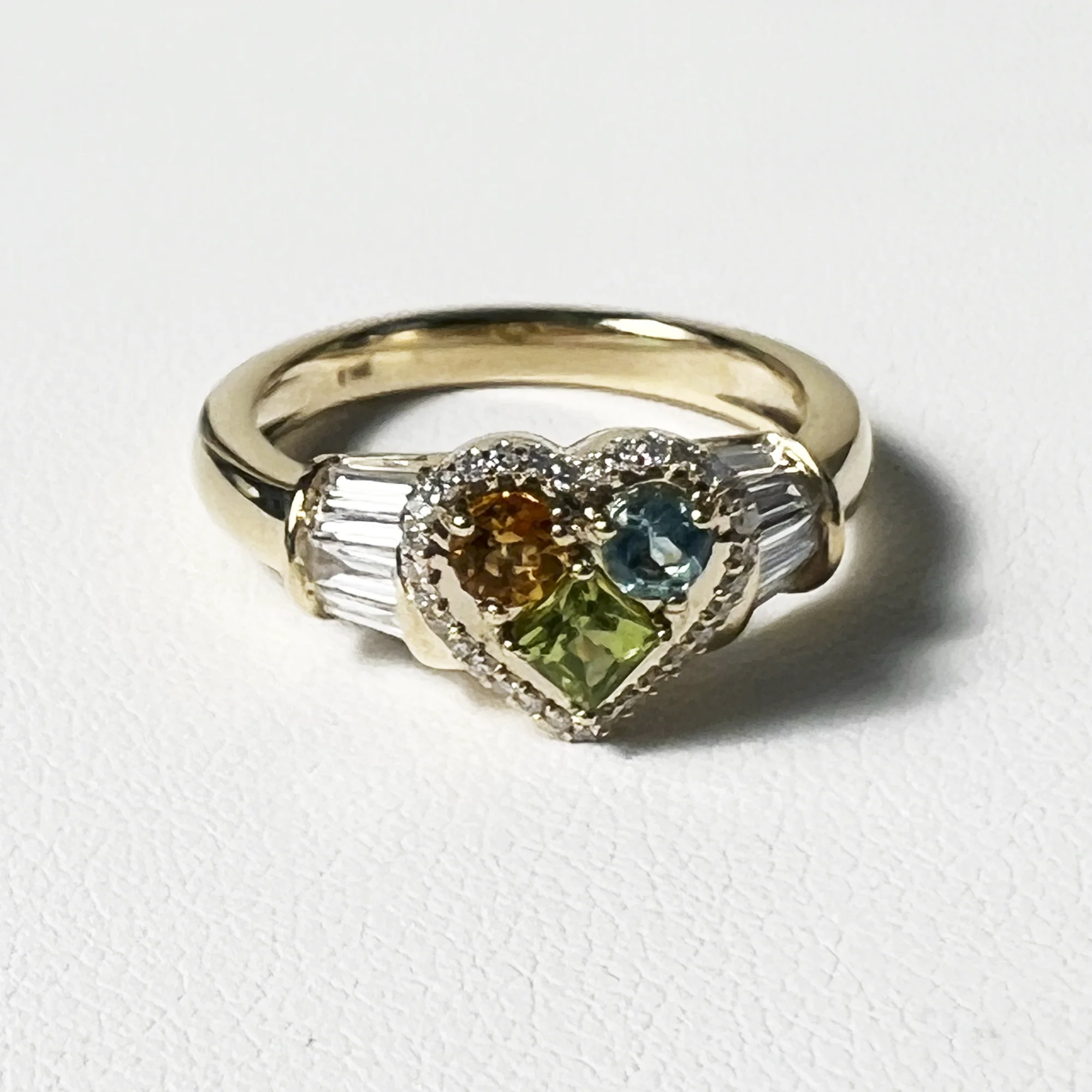 Piece of My Heart Pave Unicorn Ring | 14K Yellow Gold | White Diamond
