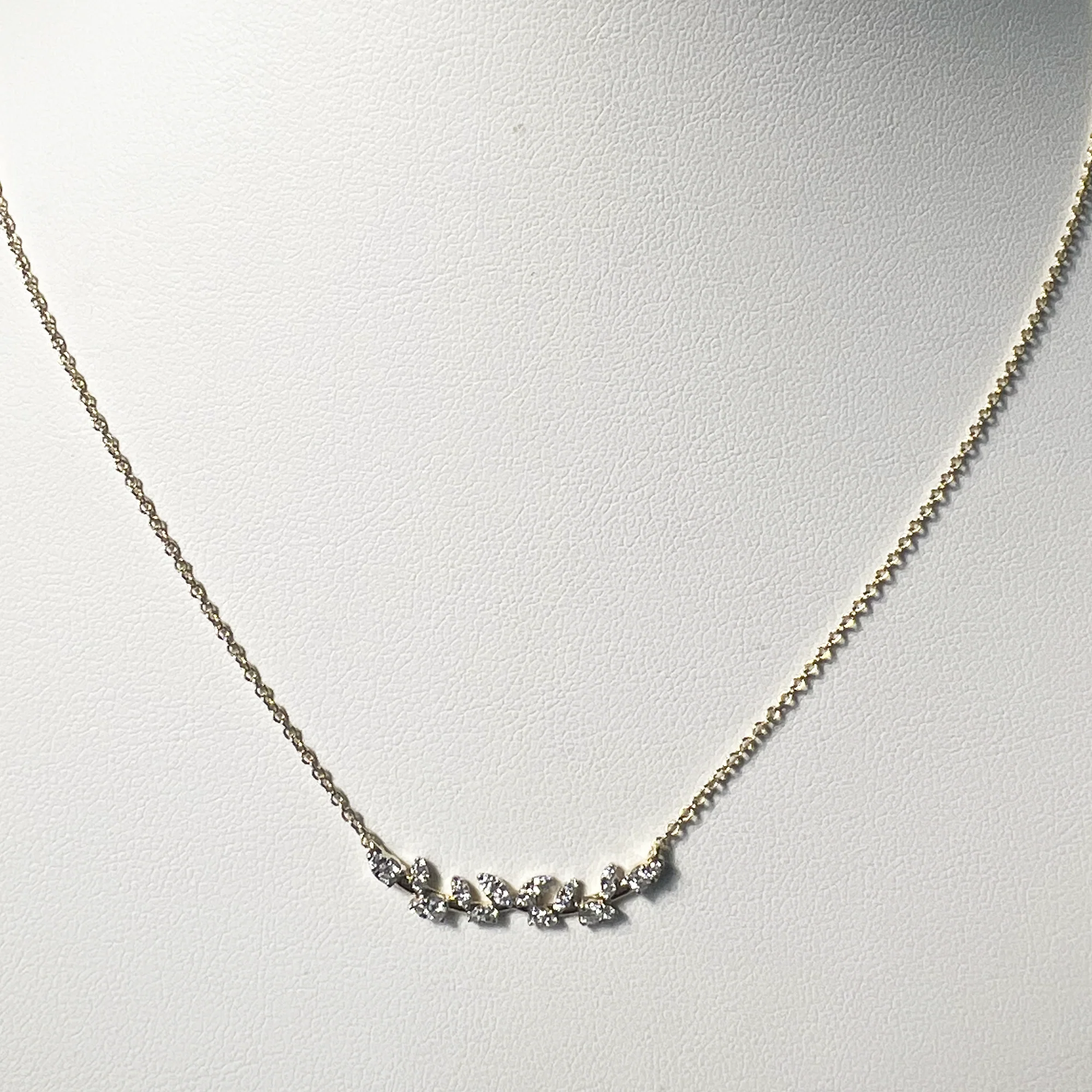 Secret Garden Necklace - V1 | 10K Yellow Gold | White Diamond