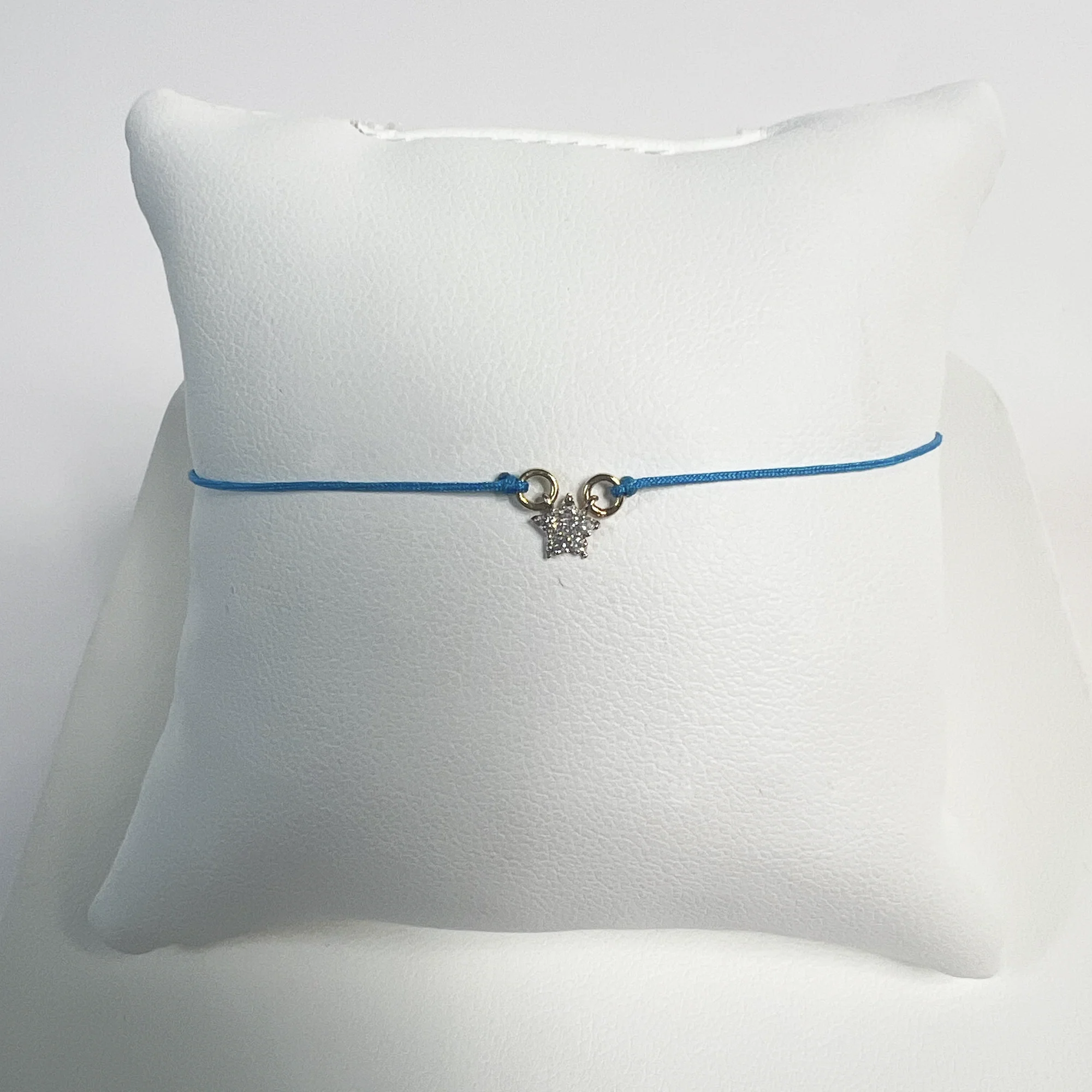 Star Friendship Bracelet | 10K Yellow Gold | White Diamond