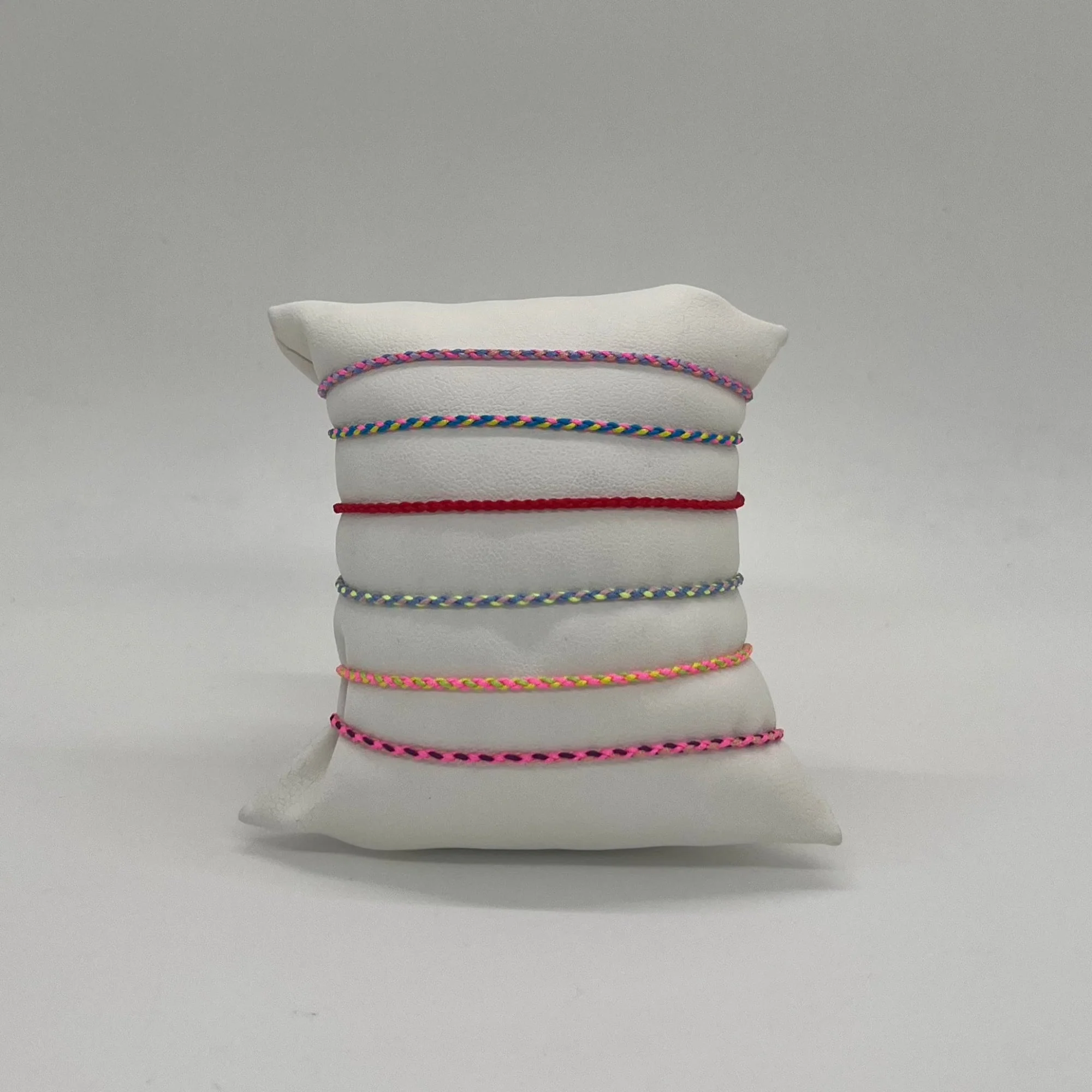 Thicker Cord Bracelet | 10K Yellow Gold | Pink/Purple