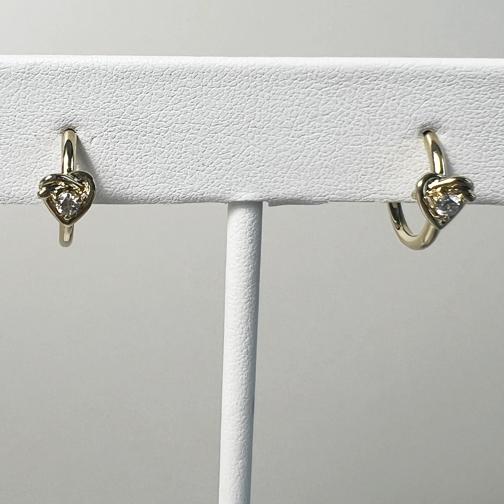Tie The Knot Diamond Hoops | 10K Yellow Gold | 0.13 CTW (Approx) White Diamond