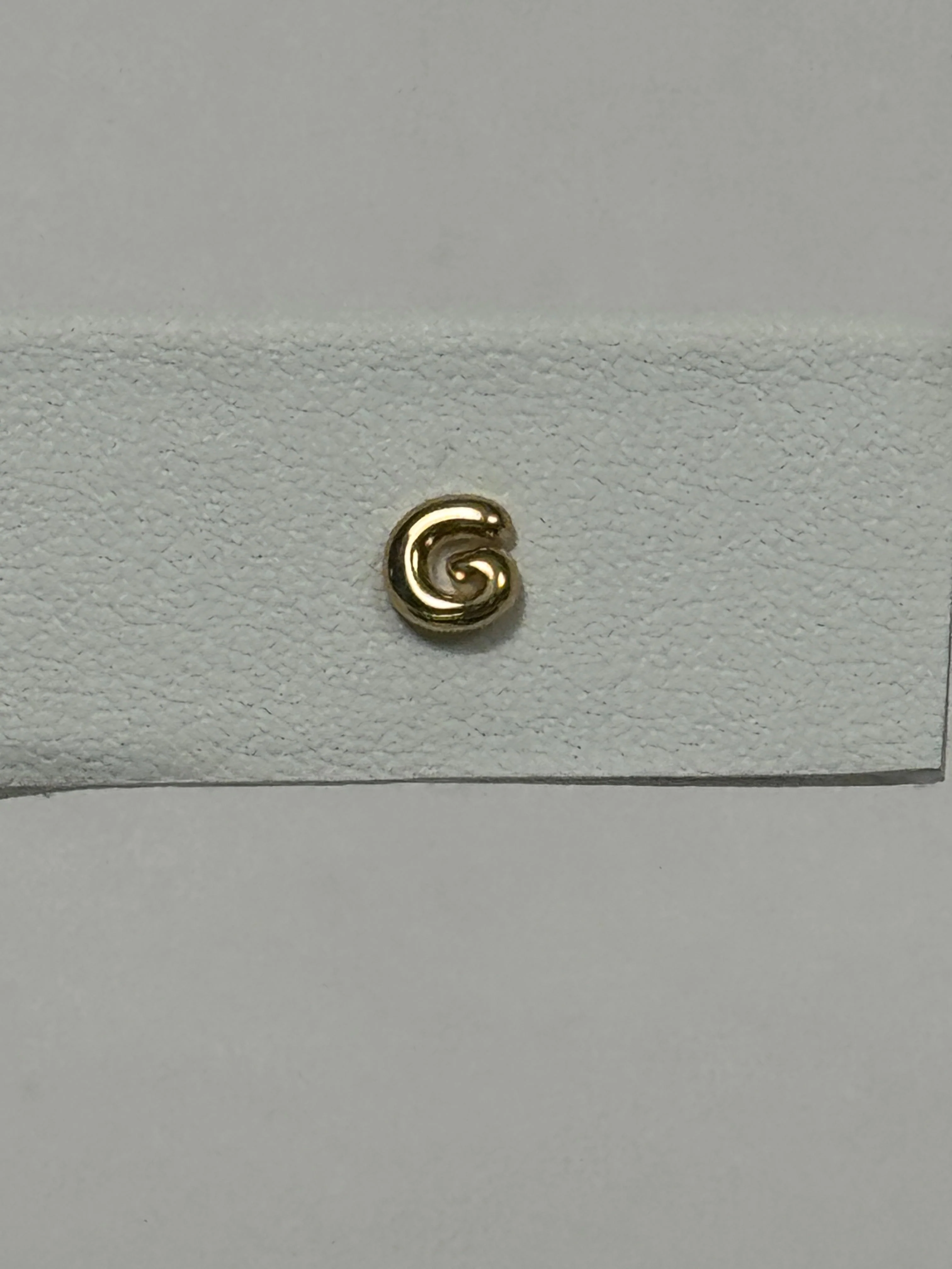 Tiny Bubble Tea Stud | 10K Yellow Gold - Image 3