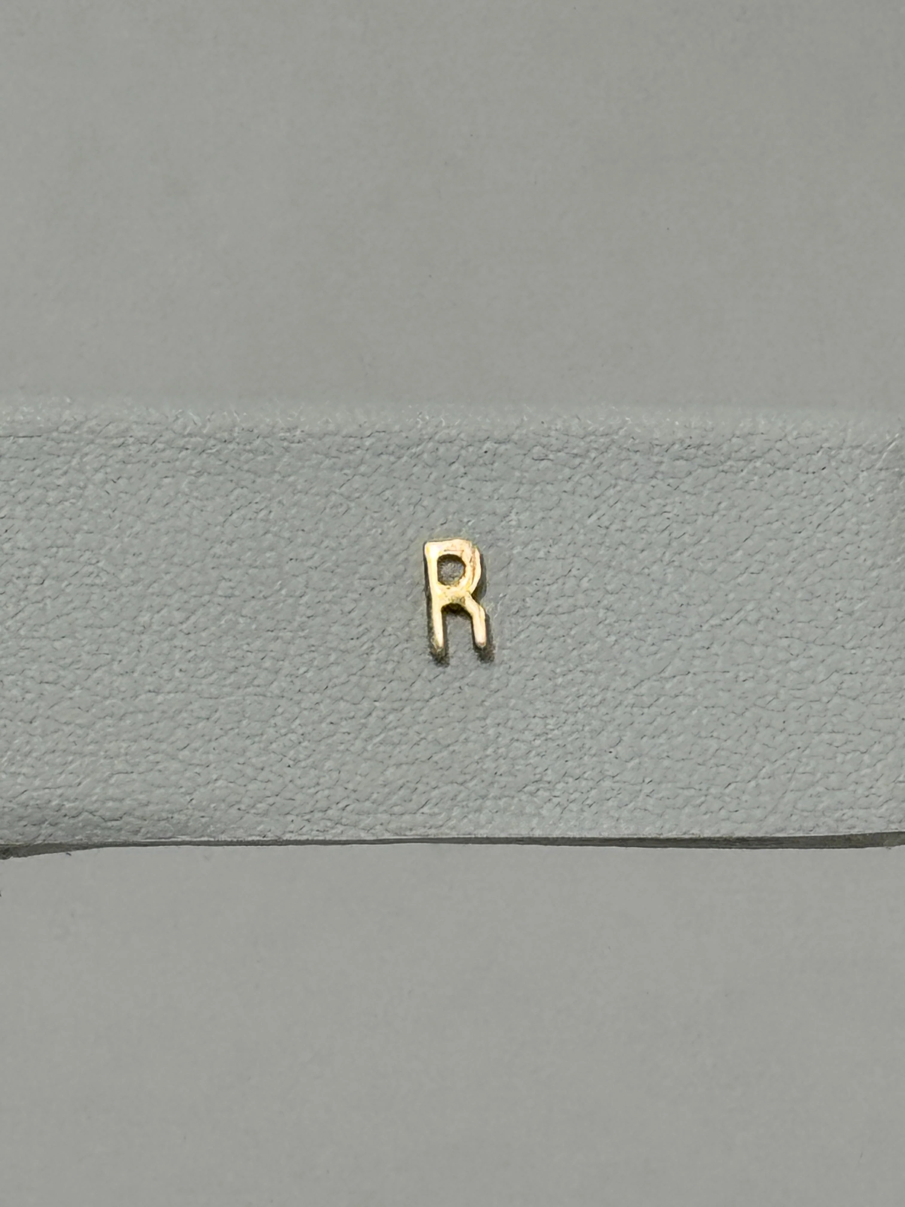 Tiny Initial Earring | 10K Yellow Gold - Image 10