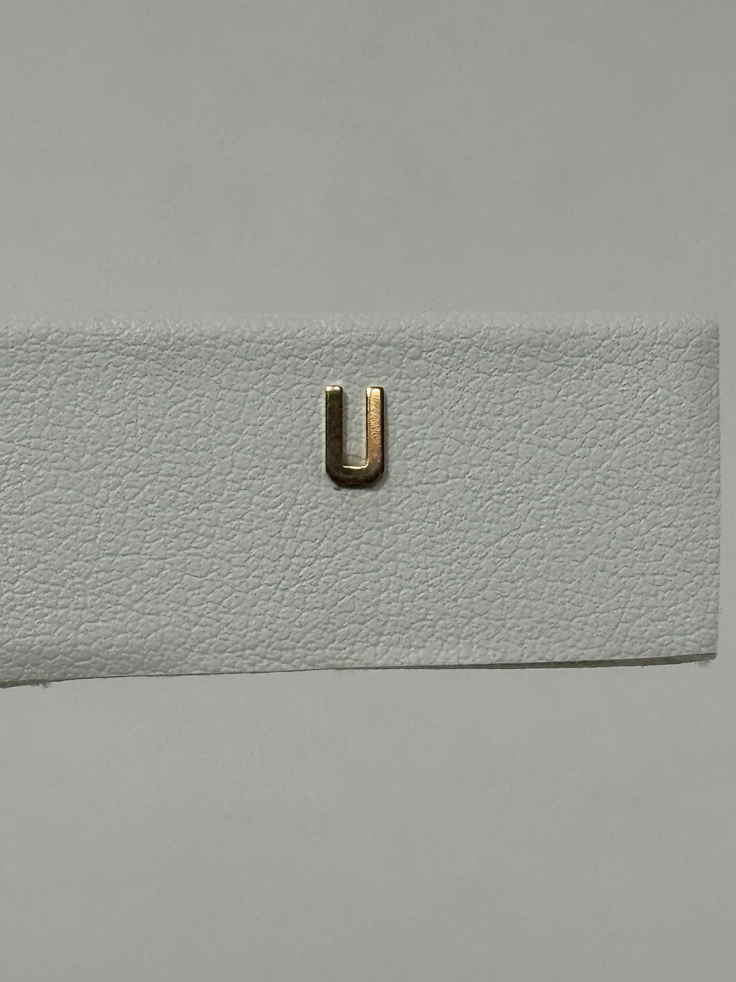 Tiny Initial Earring | 10K Yellow Gold - Image 12