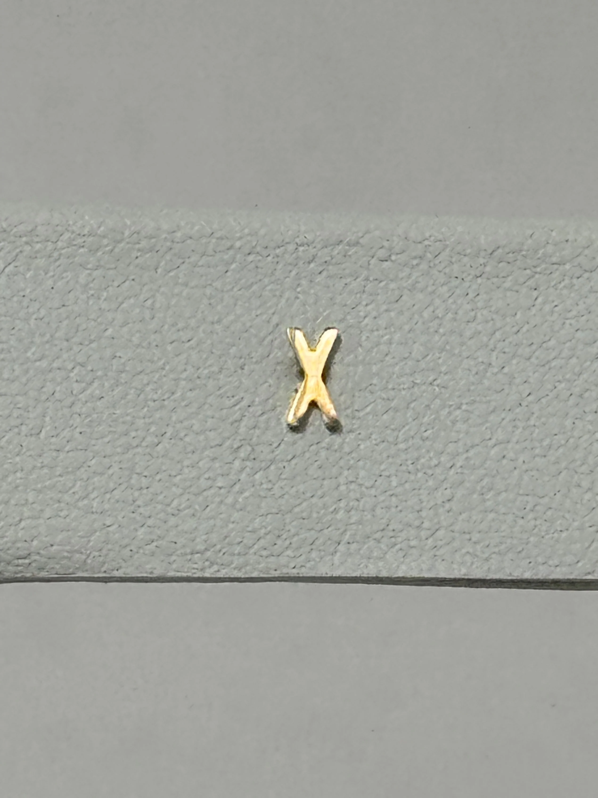 Tiny Initial Earring | 10K Yellow Gold - Image 14