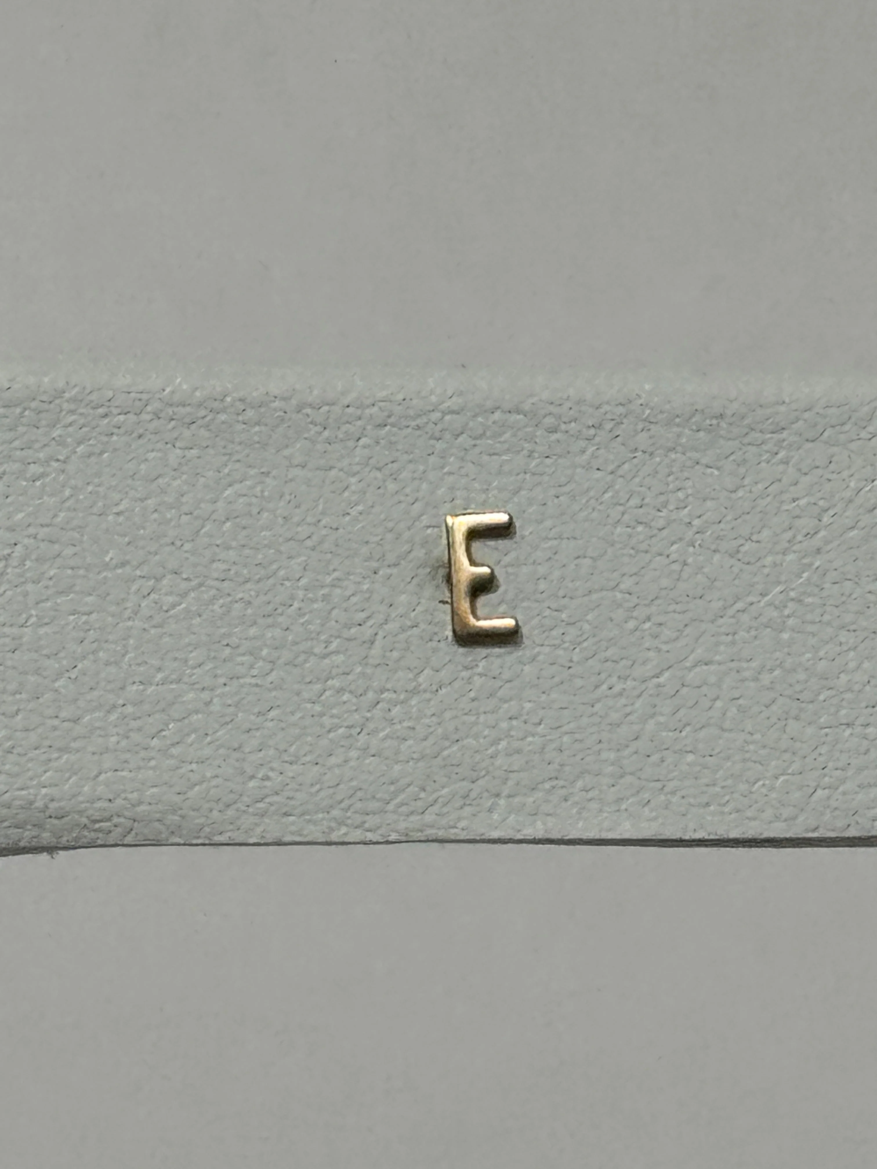 Tiny Initial Earring | 10K Yellow Gold - Image 2