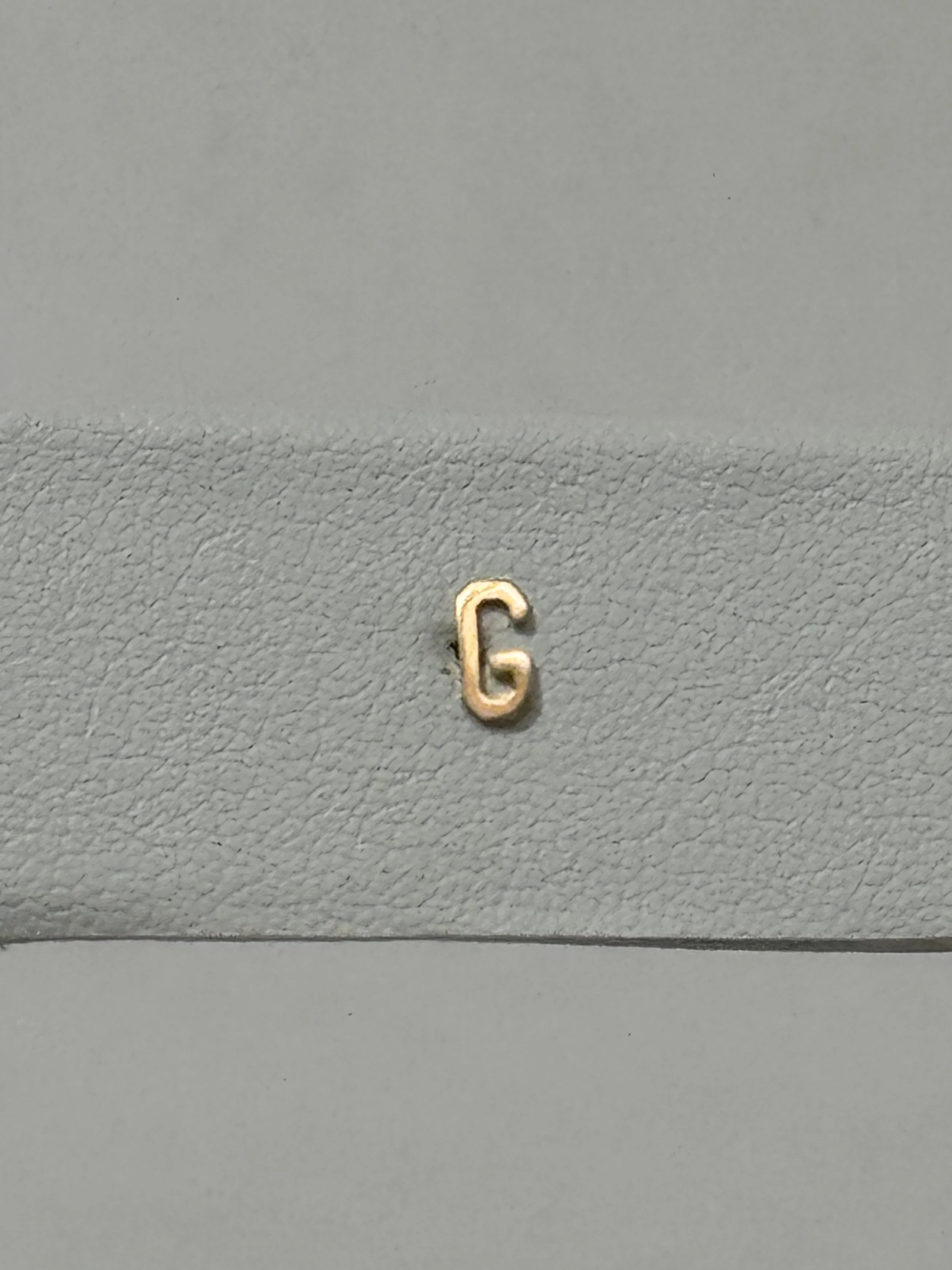 Tiny Initial Earring | 10K Yellow Gold - Image 4