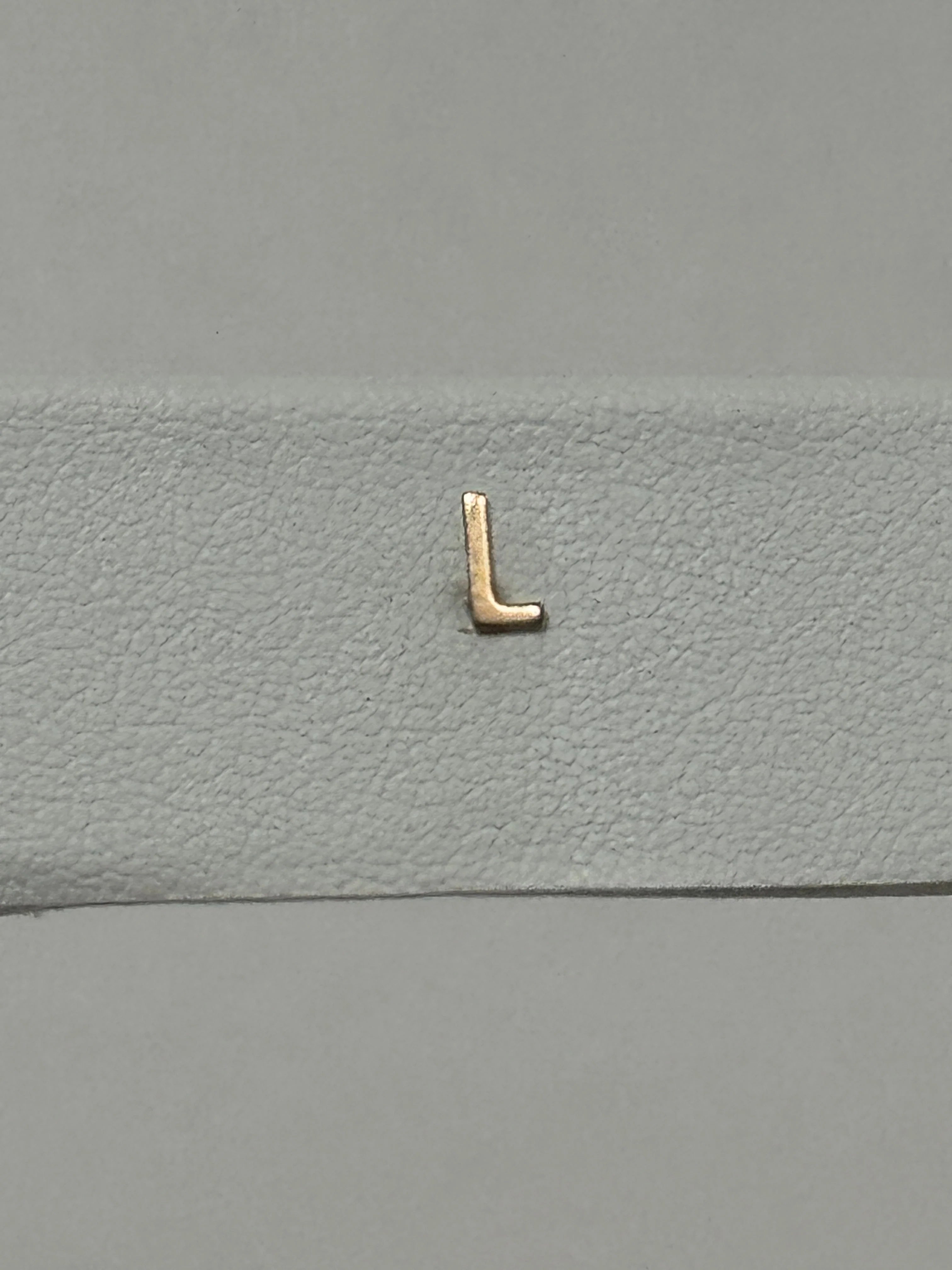 Tiny Initial Earring | 10K Yellow Gold - Image 6