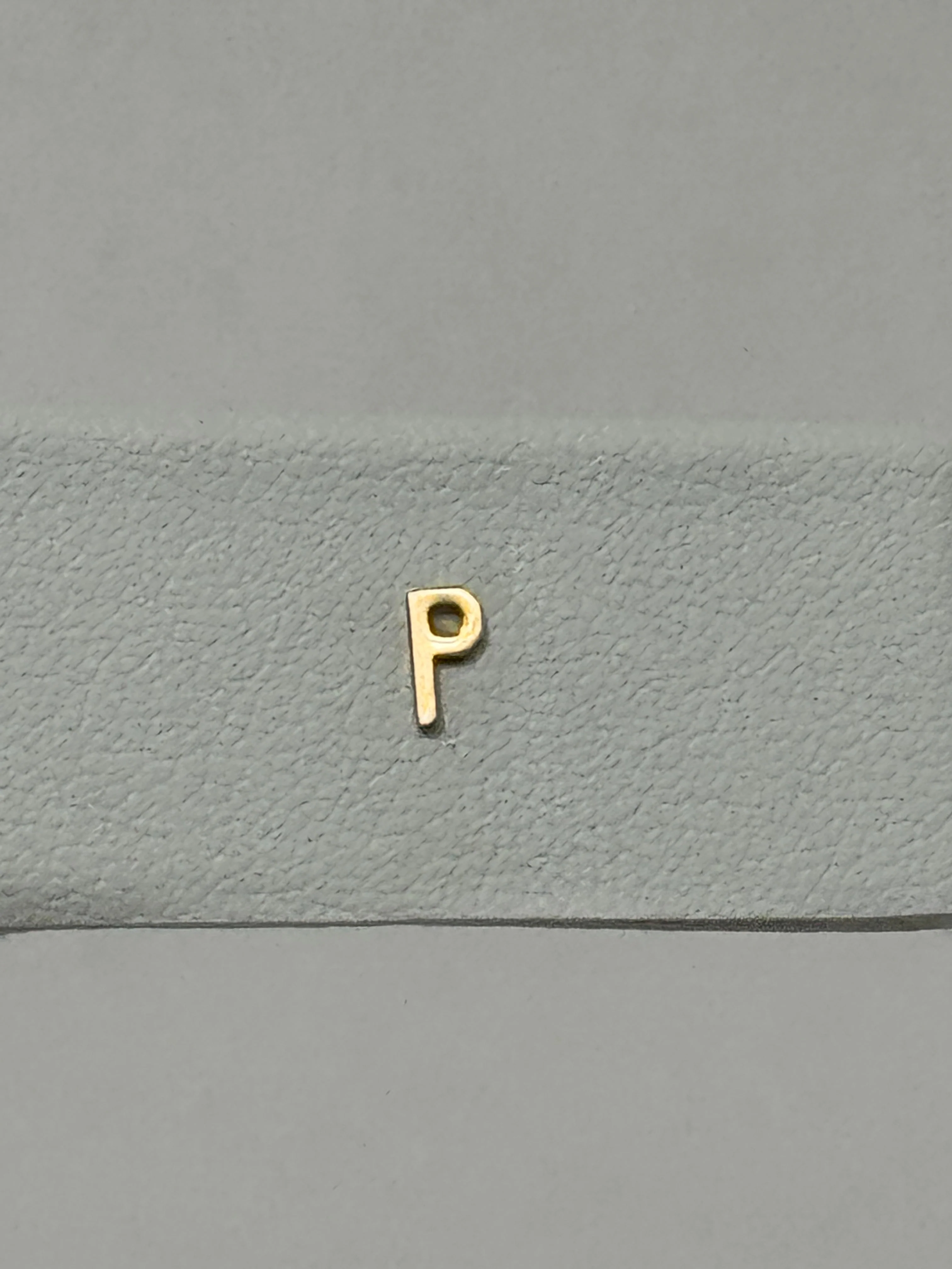 Tiny Initial Earring | 10K Yellow Gold - Image 8