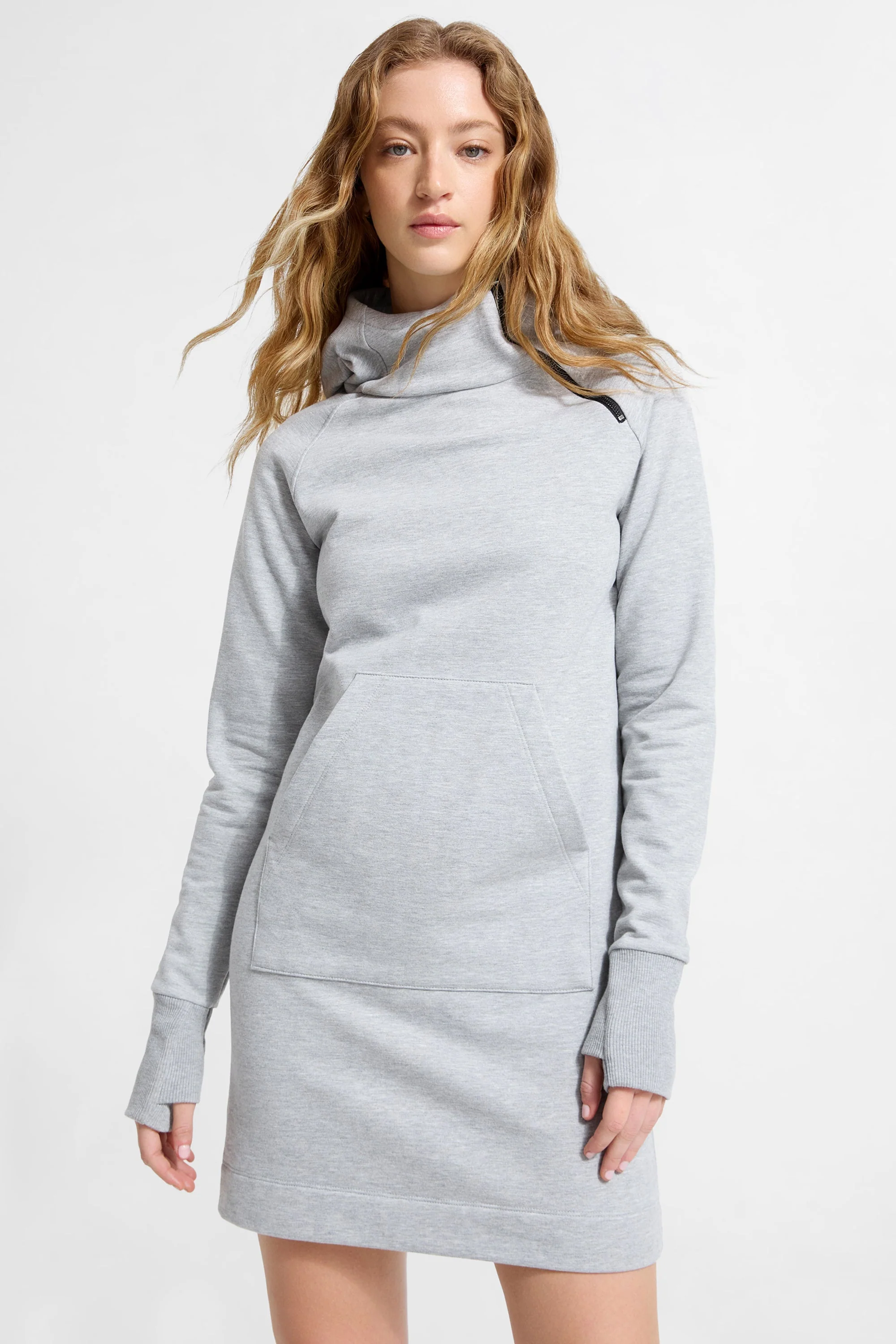 Tompkins Cropped Dress | Melange Grey - Image 2