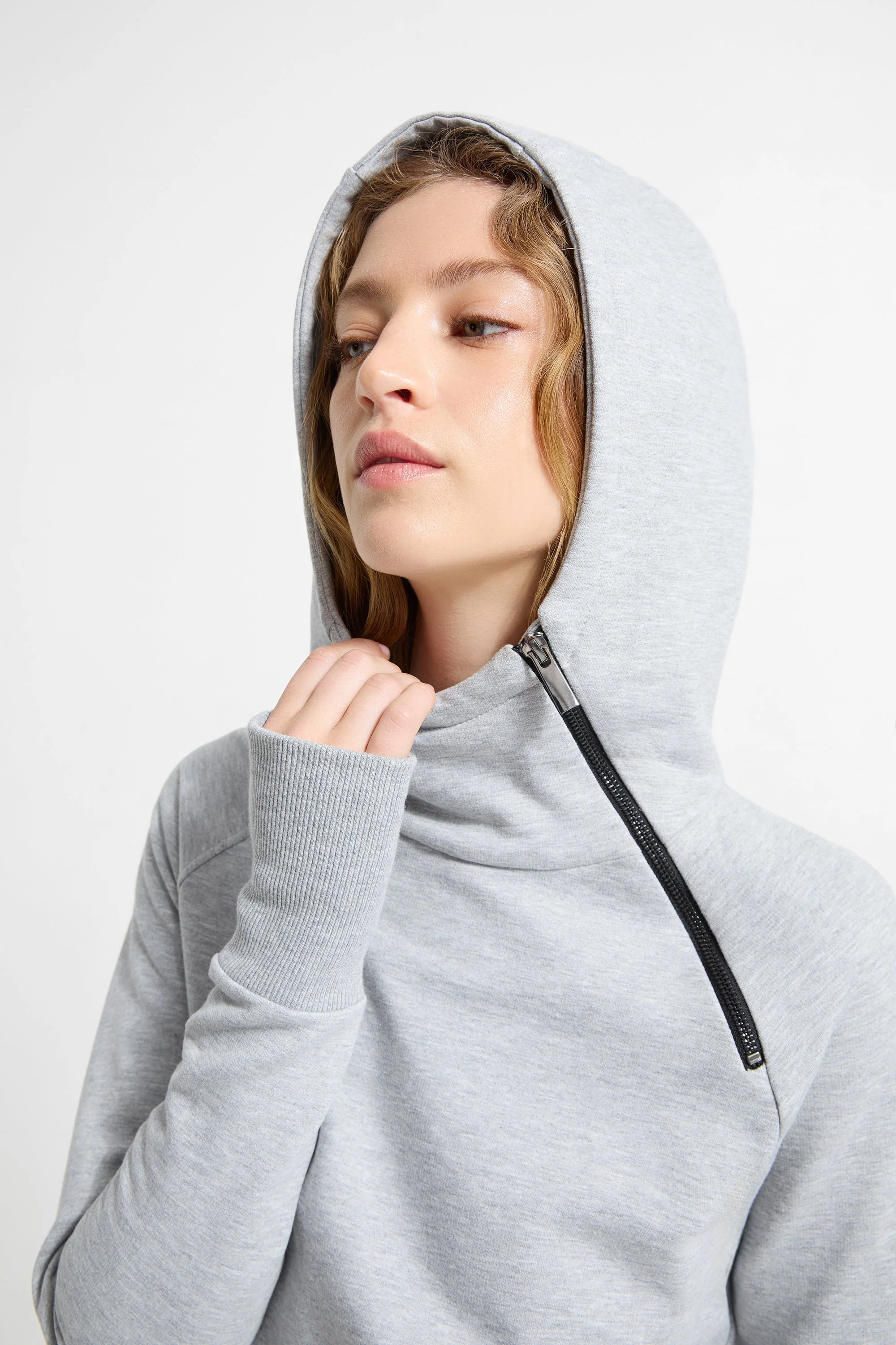 Tompkins Cropped Dress | Melange Grey - Image 5