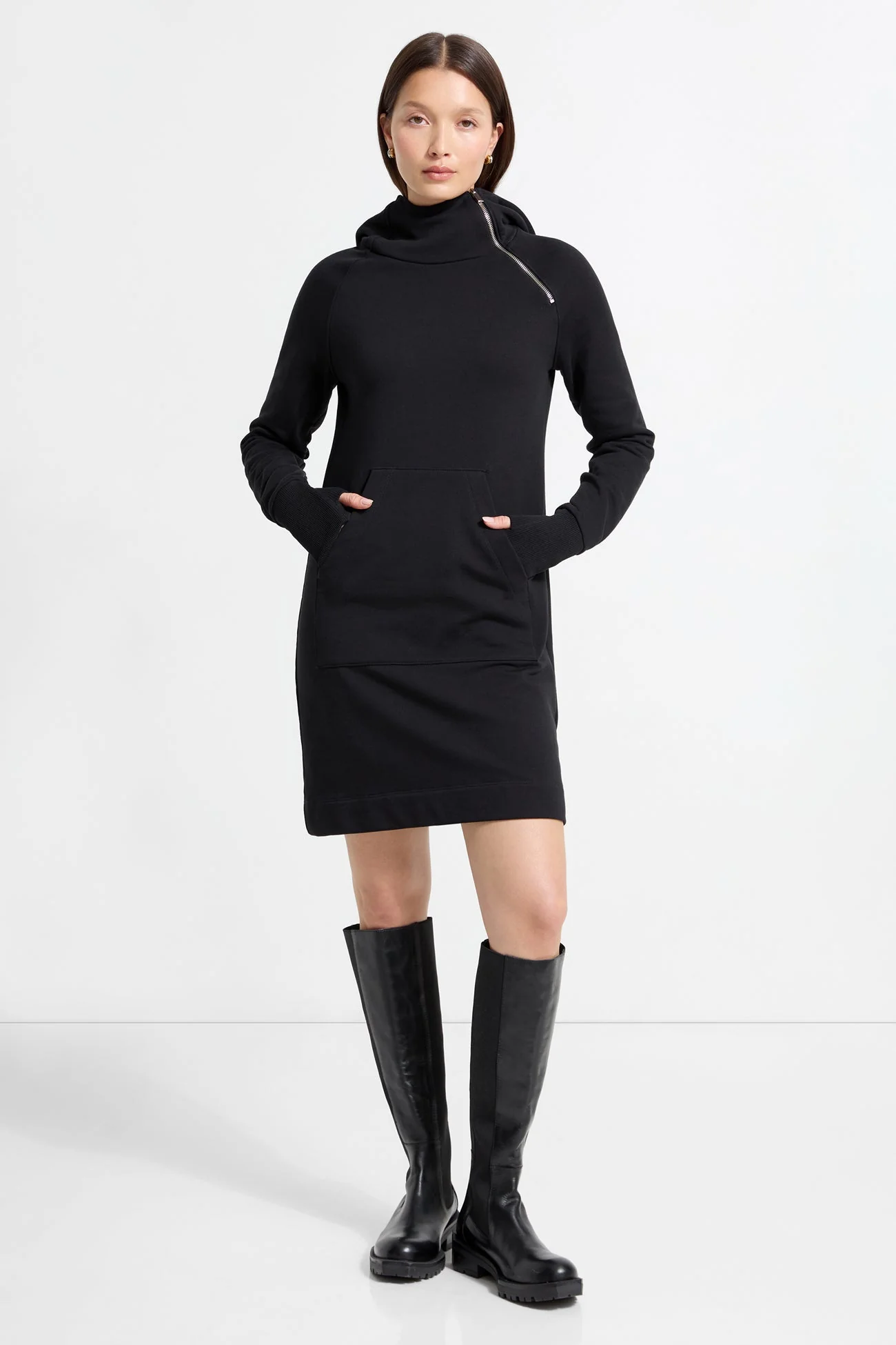 Tompkins Cropped Dress | Melange Grey - Image 7