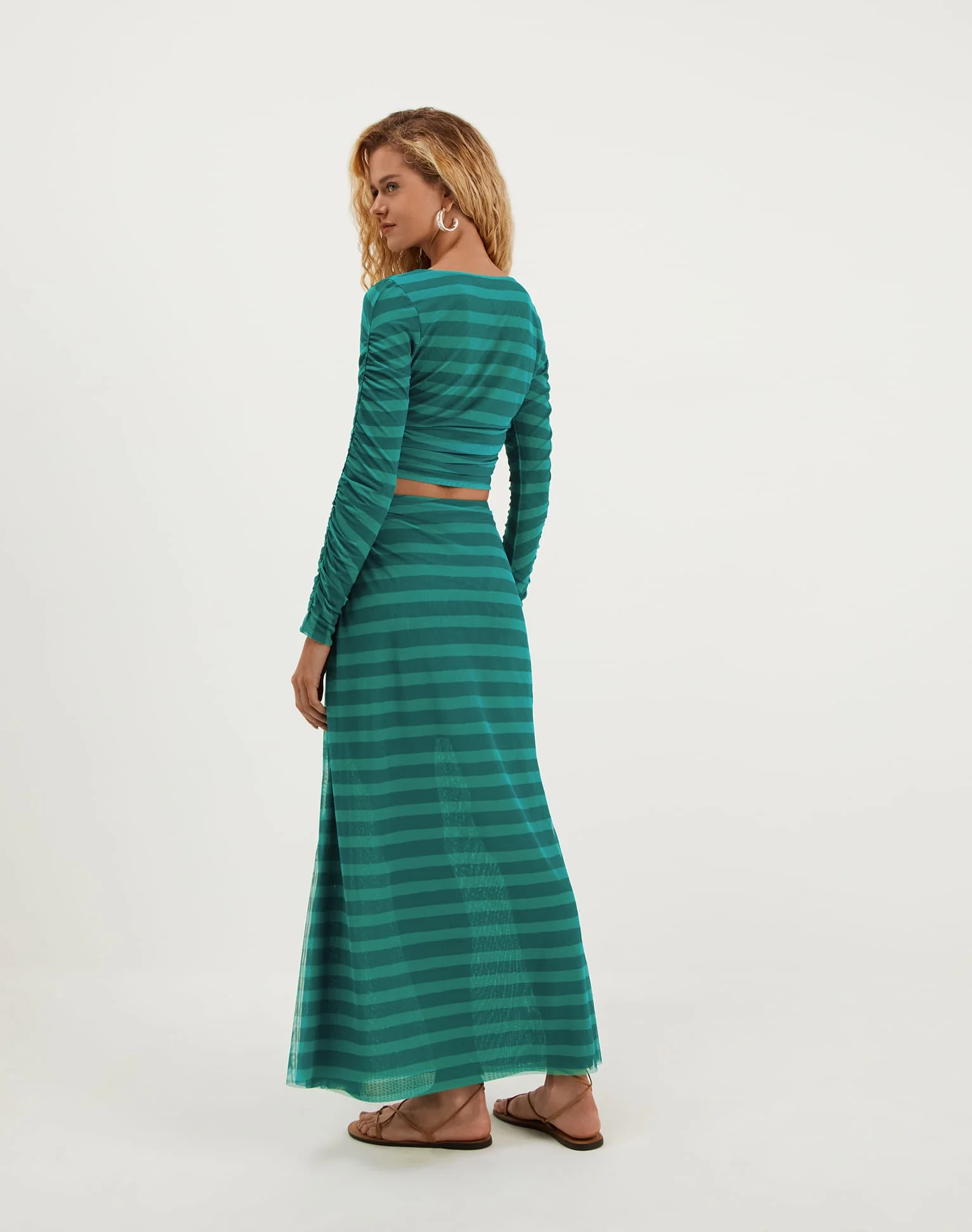 Amira Detail Long Skirt | Harmonie Yacht - Image 3