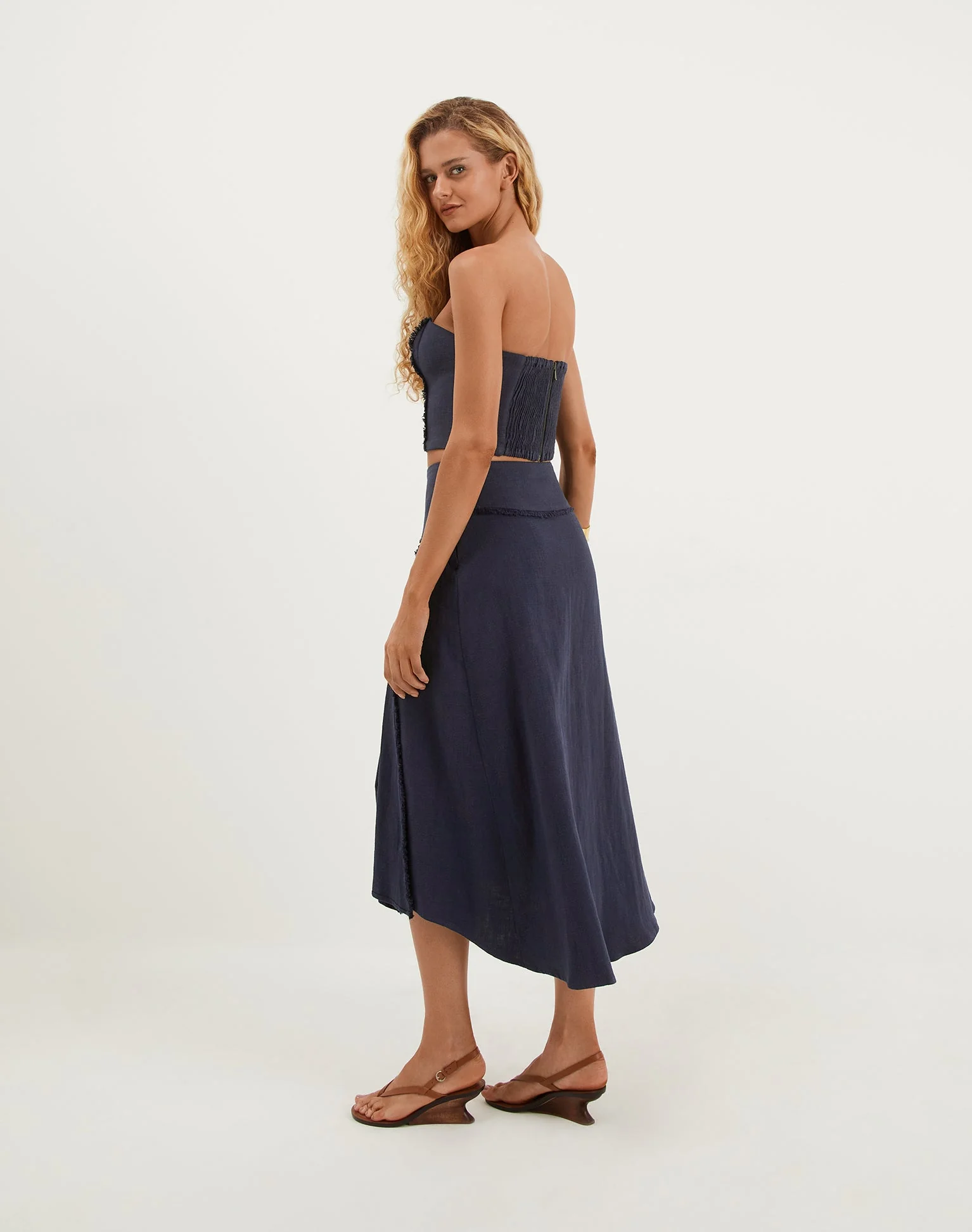 Beatrice Midi Skirt | Sailboat - Image 3