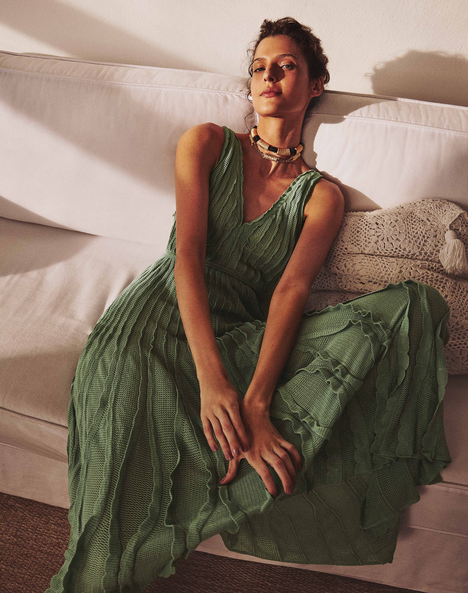 Knit Celina Long Dress | Harbor - Image 3