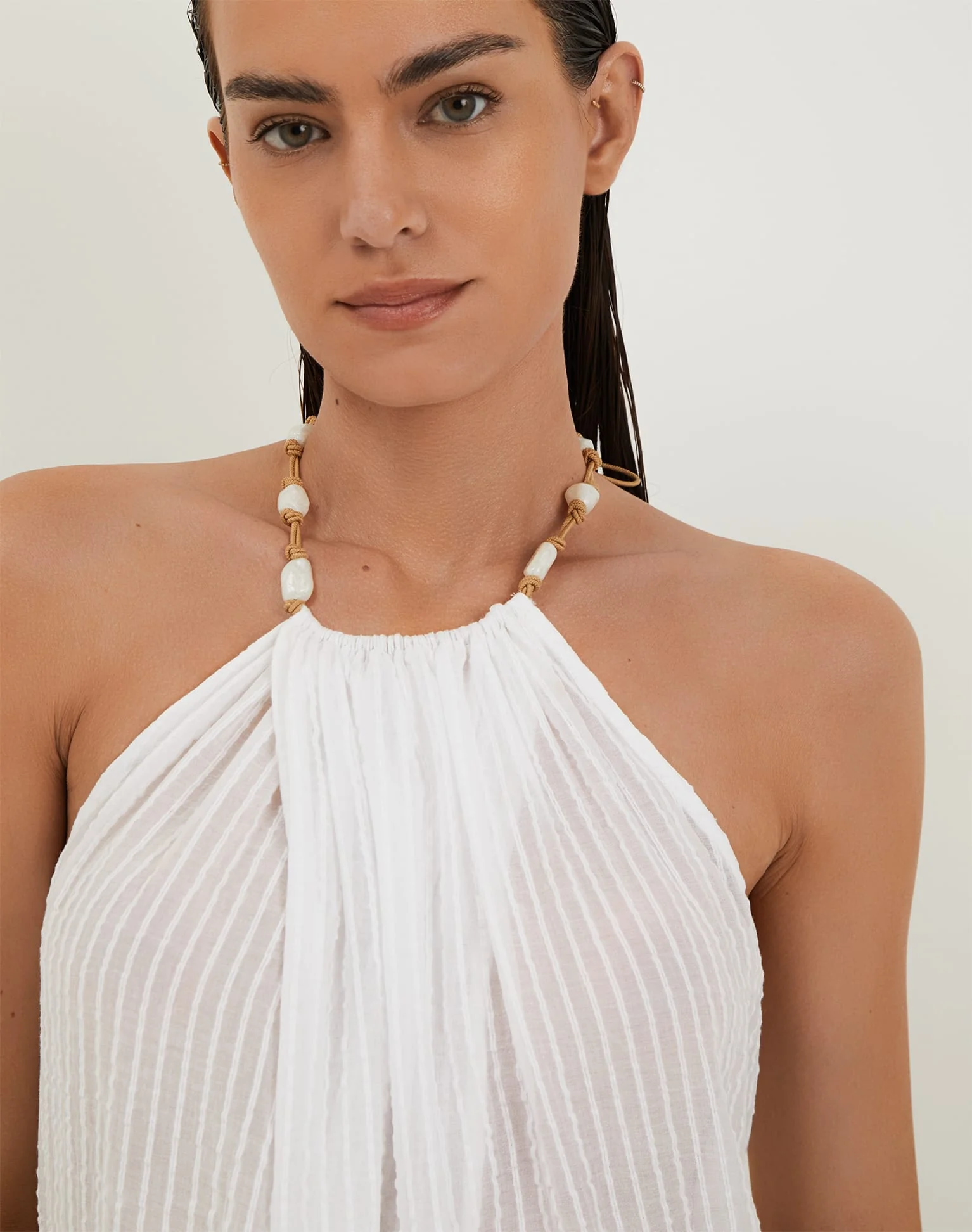 Cloe Long Cover Up | Off White - Image 5