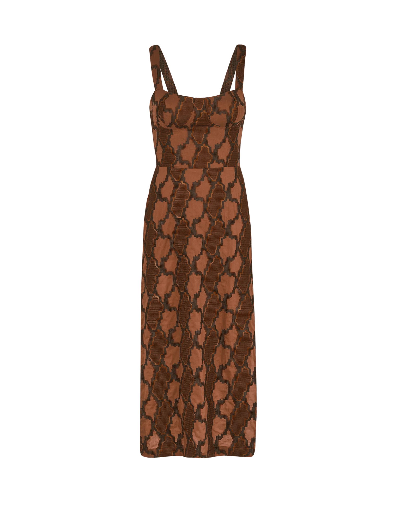 Coen Midi Dress | Embroidered Devotion
