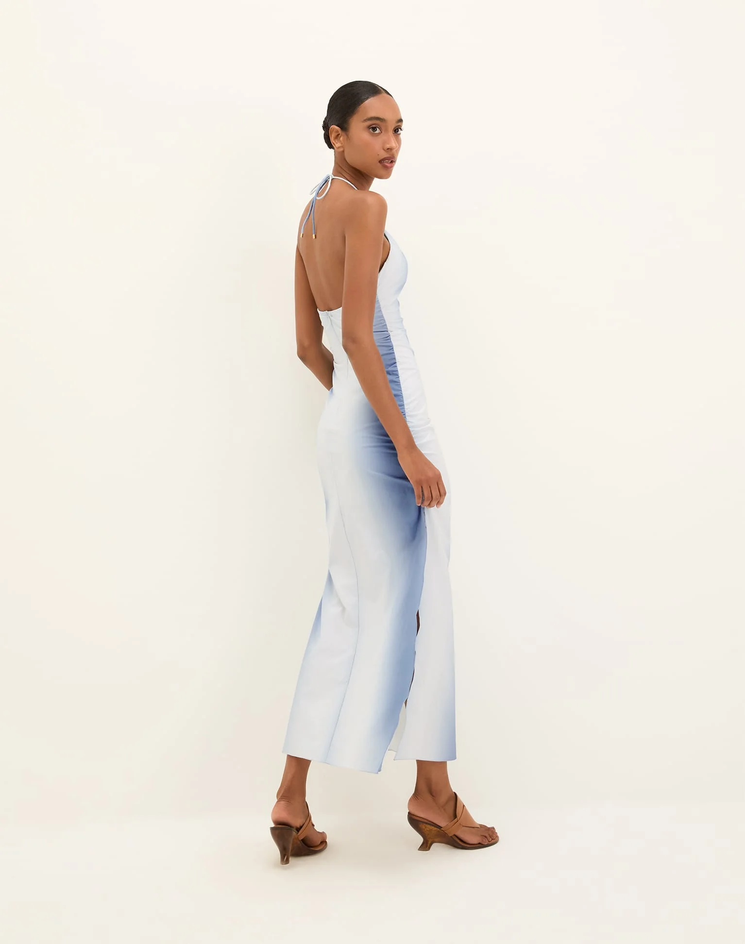 Dayton Halter Midi Dress | Blue Moon - Image 3