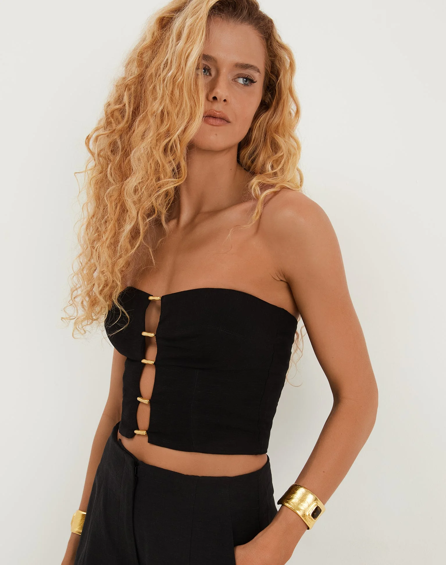 Emilia Strapless Top | Black - Image 6