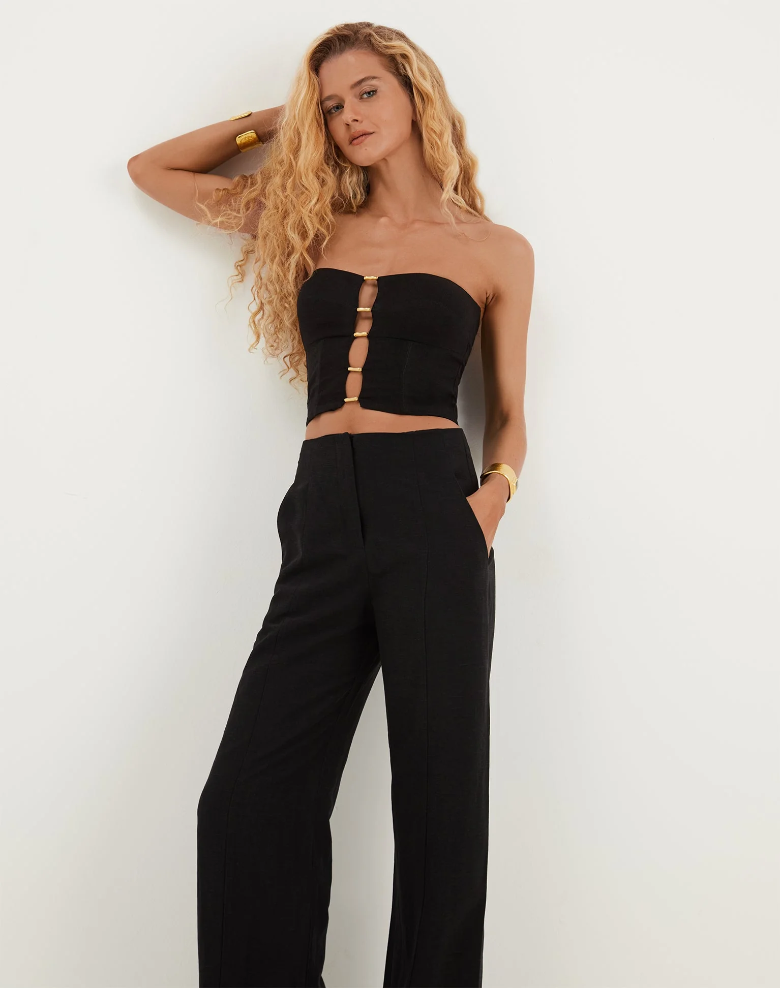 Emilia Strapless Top | Black - Image 7