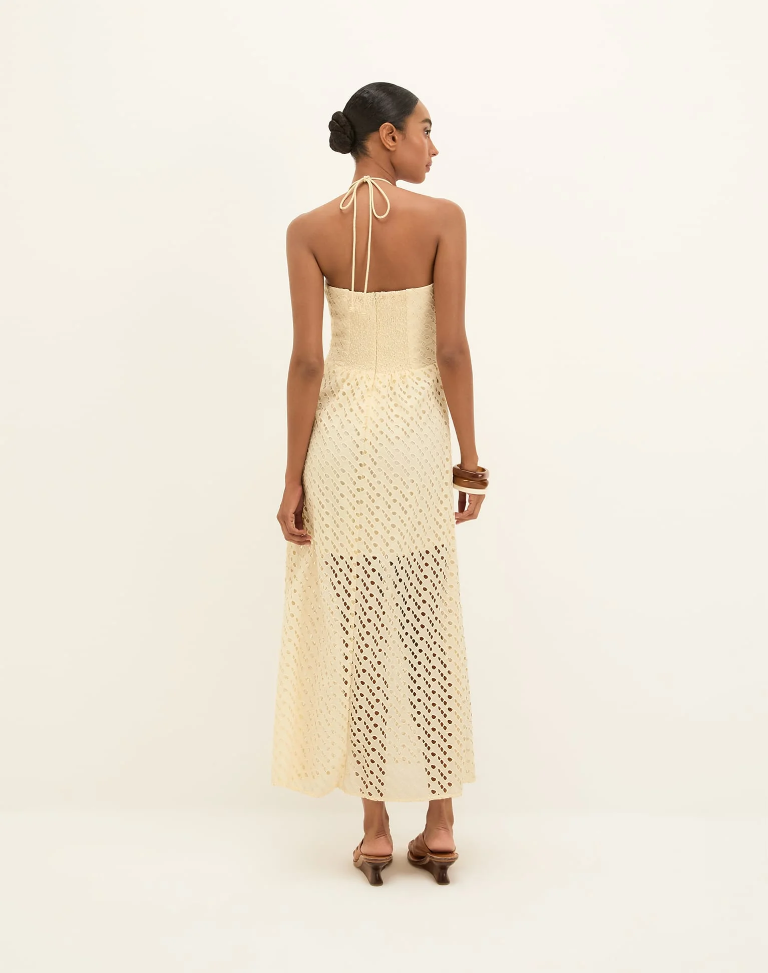 Eyelet Melina Long Dress | Glitz - Image 4