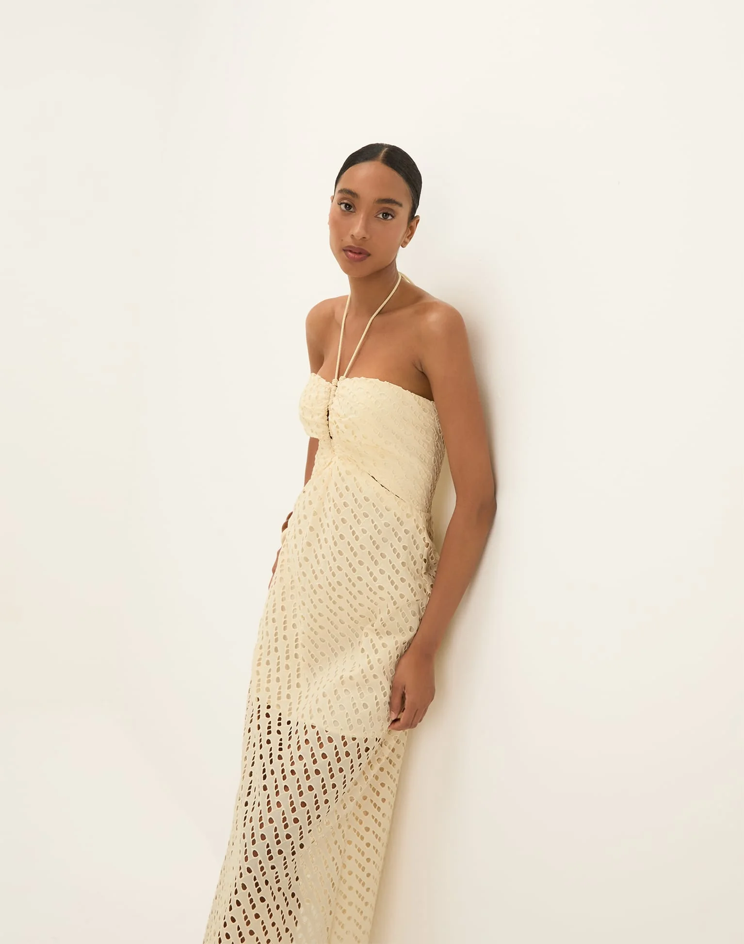 Eyelet Melina Long Dress | Glitz - Image 5