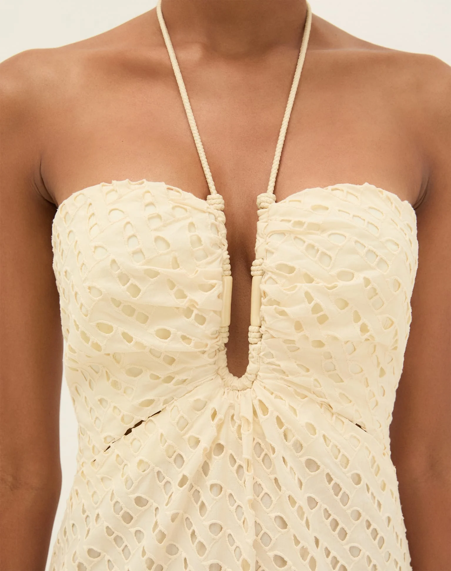 Eyelet Melina Long Dress | Glitz - Image 7