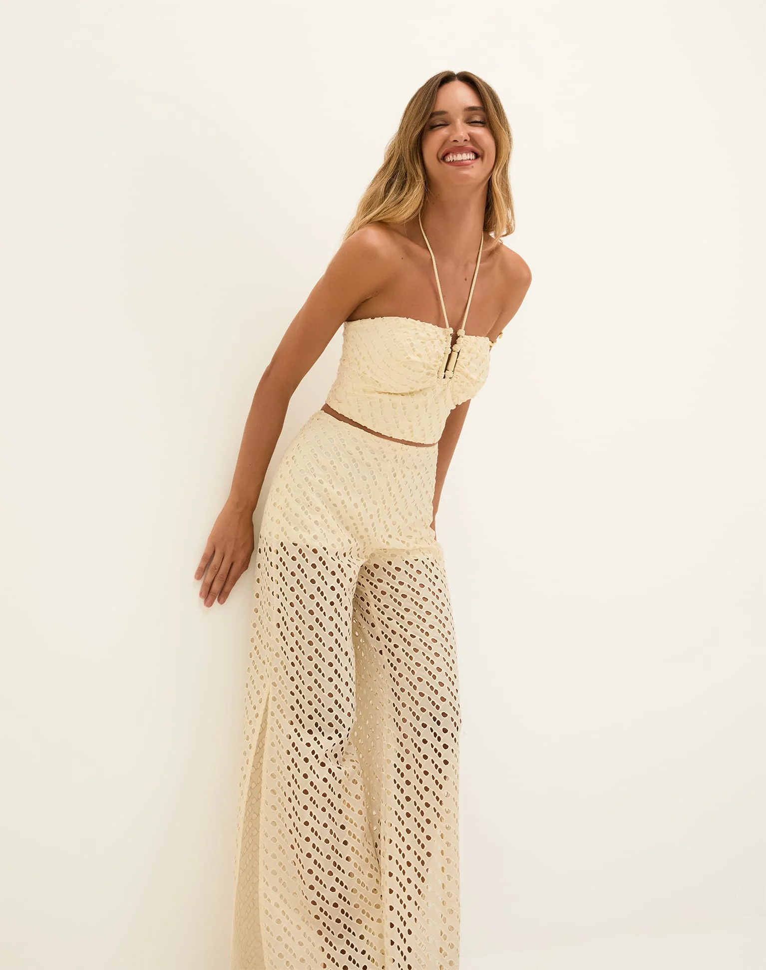 Eyelet Melinda Cropped Top | Glitz - Image 4