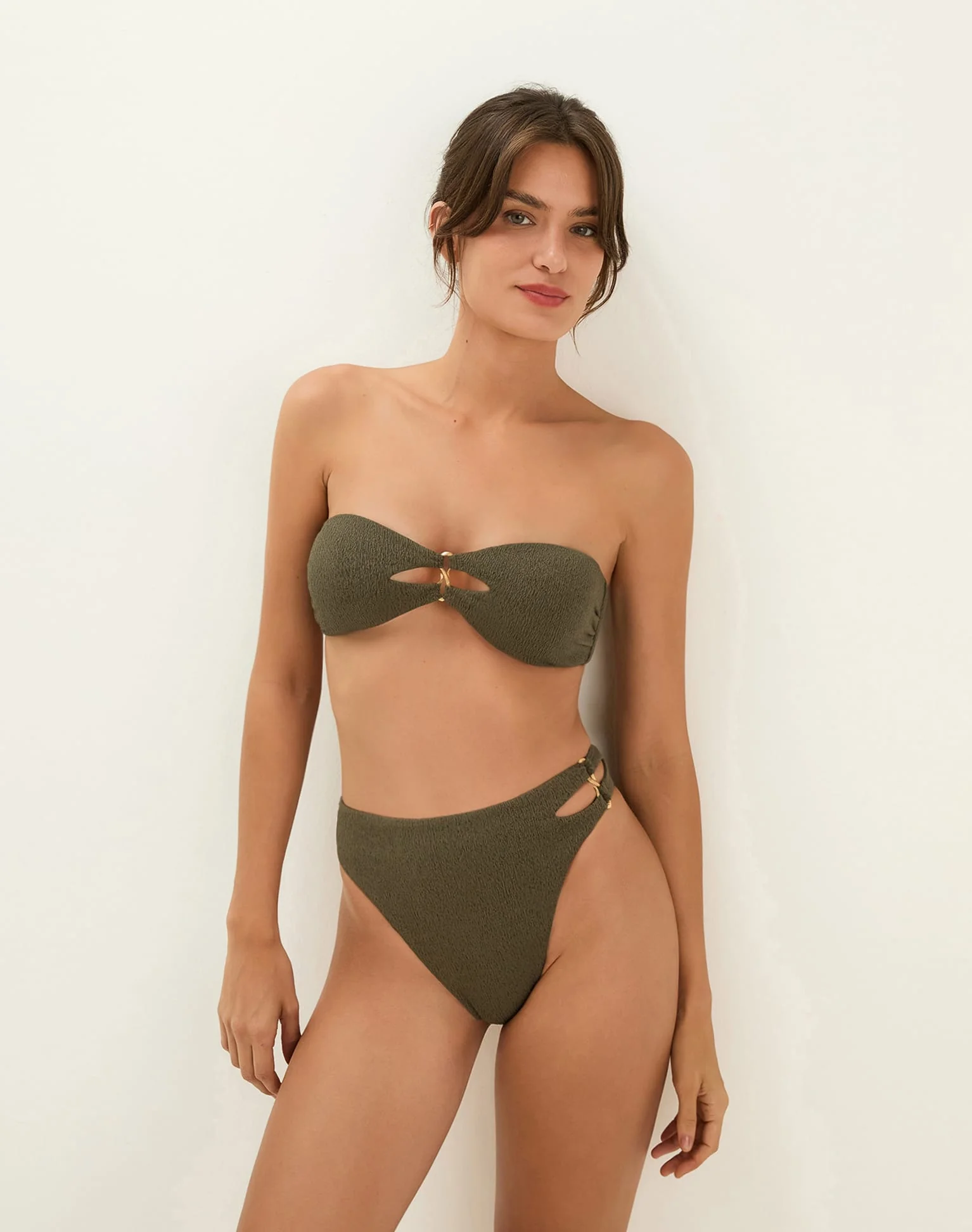 Firenze Solaro Bandeau Top | Evergreen - Image 2