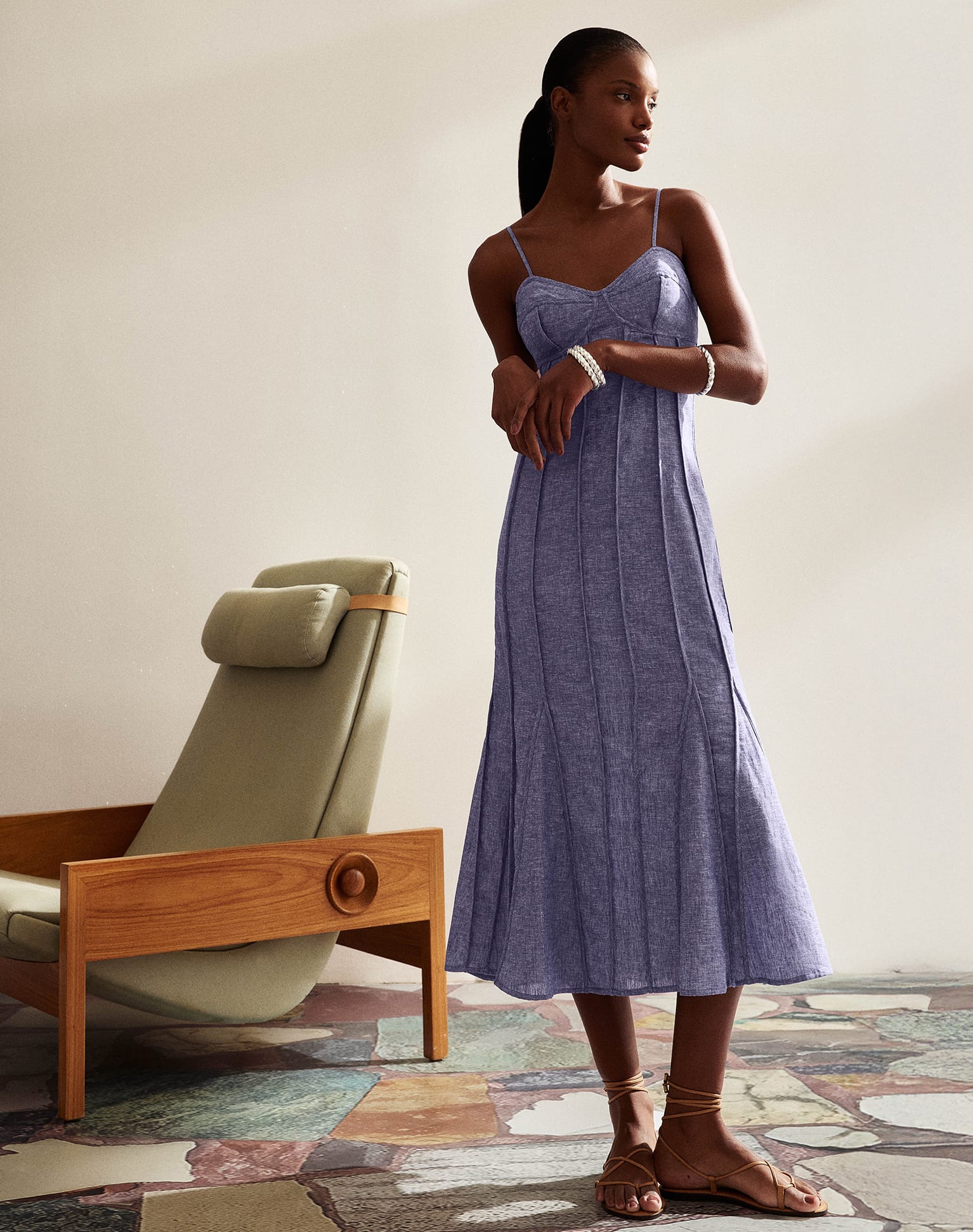 Josephine Midi Dress | Le Bleu - Image 3