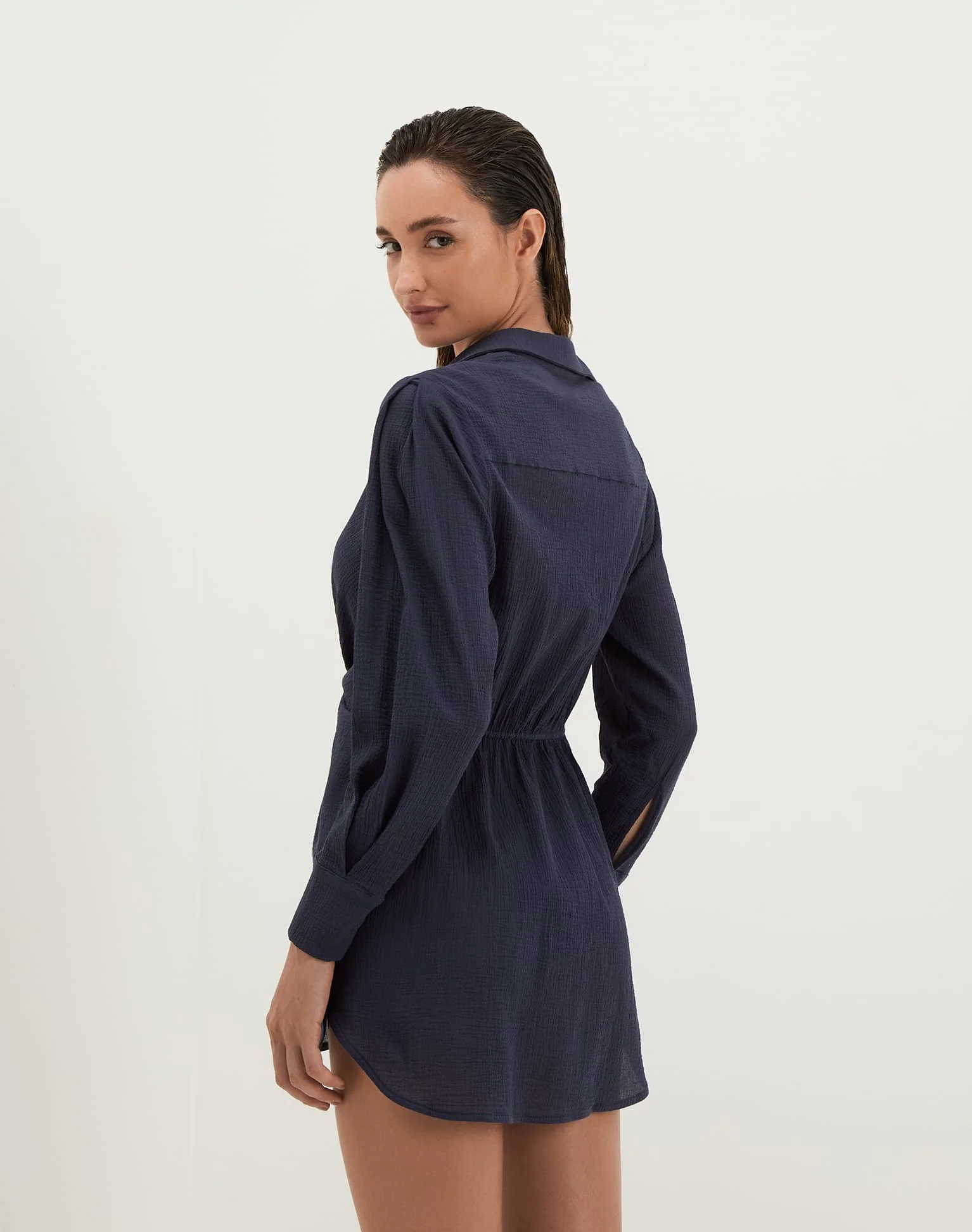 Juliete Short Cover Up | Sailboat - Image 4