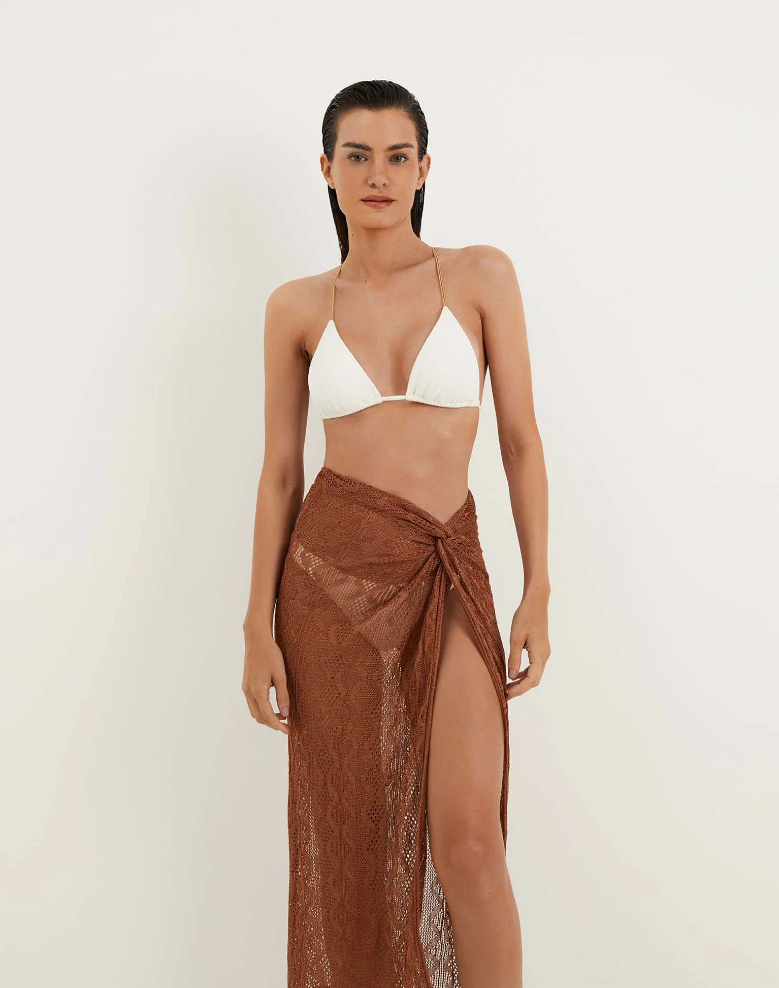 Knit Karen Midi Skirt | Eclair - Image 4