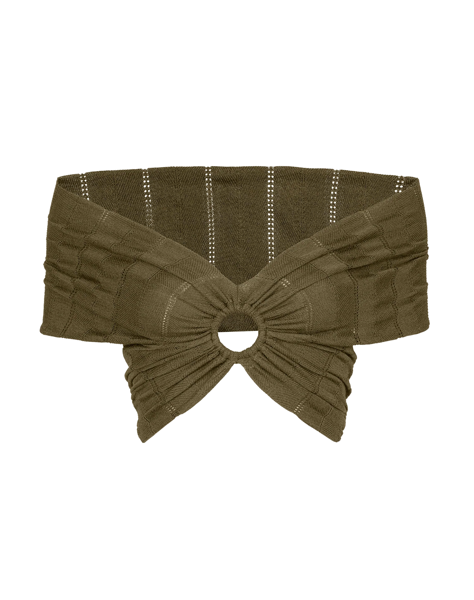 Knit Solaro Bardot Top | Evergreen - Image 6