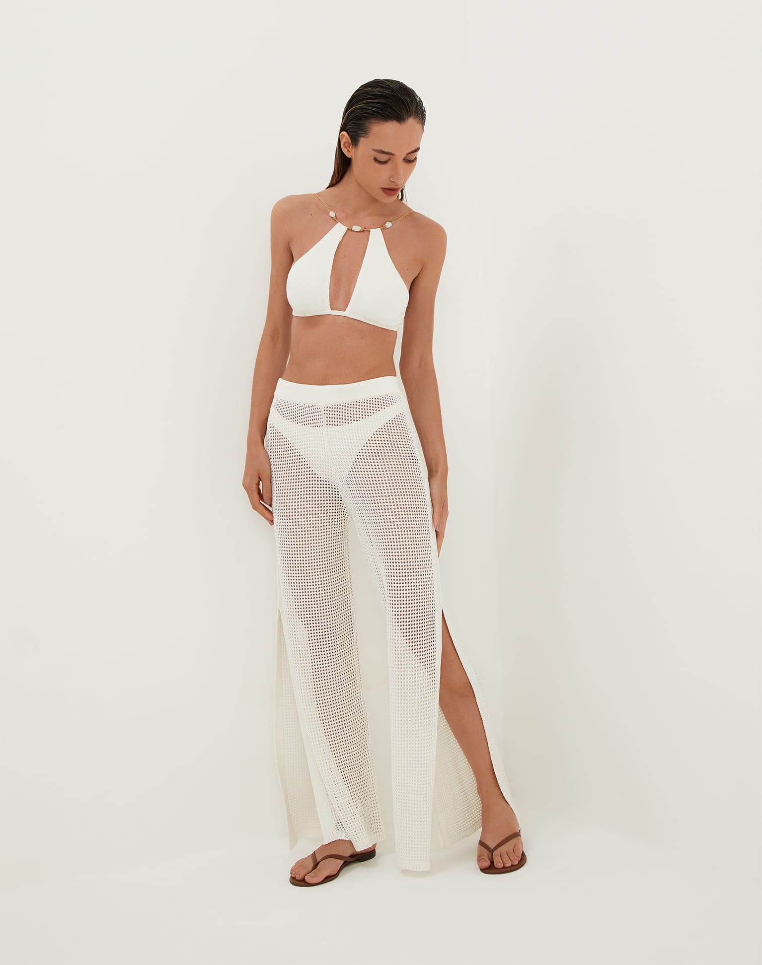Knit Valerie Pants | Off White - Image 2