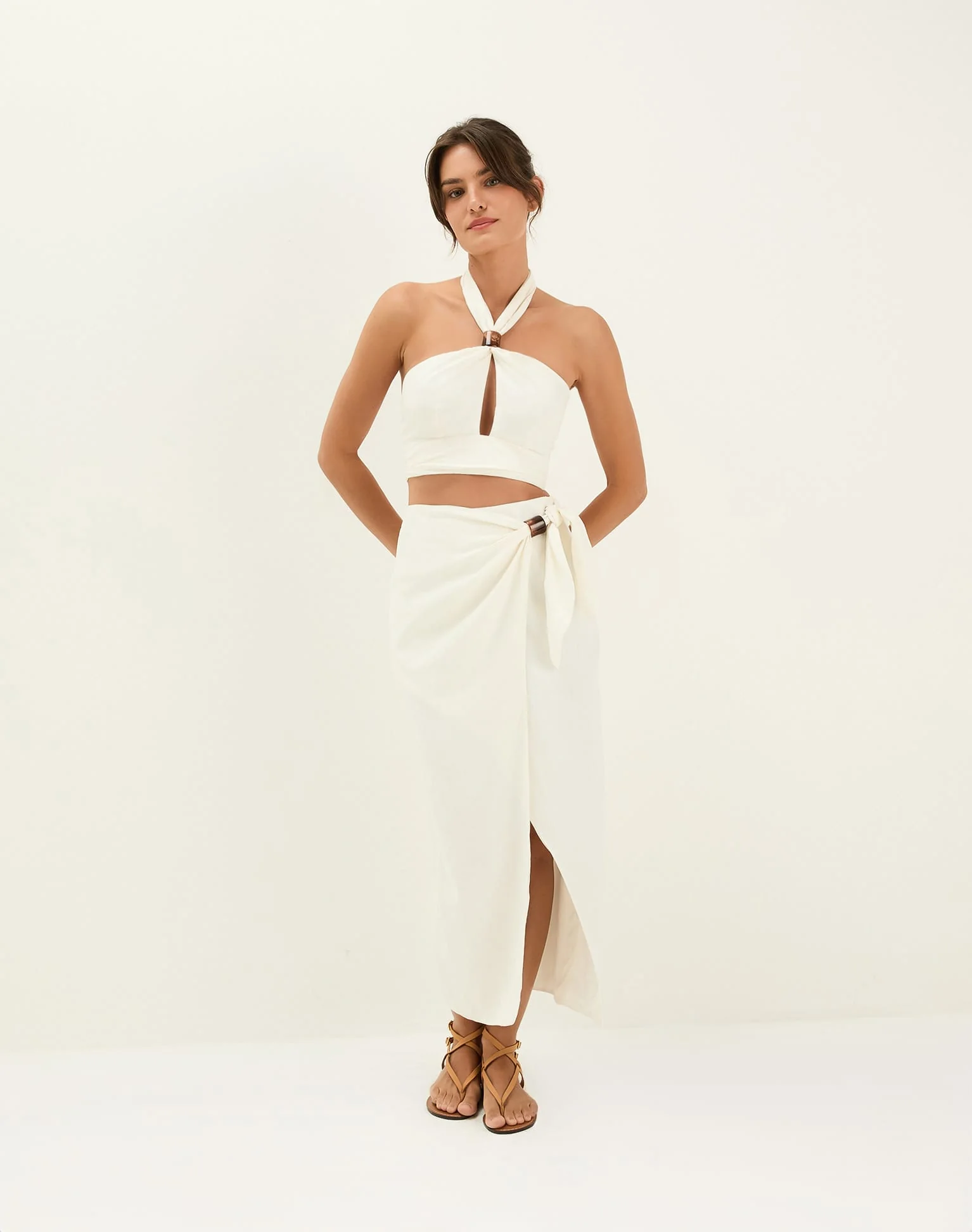 Luna Midi Skirt | Off White - Image 10