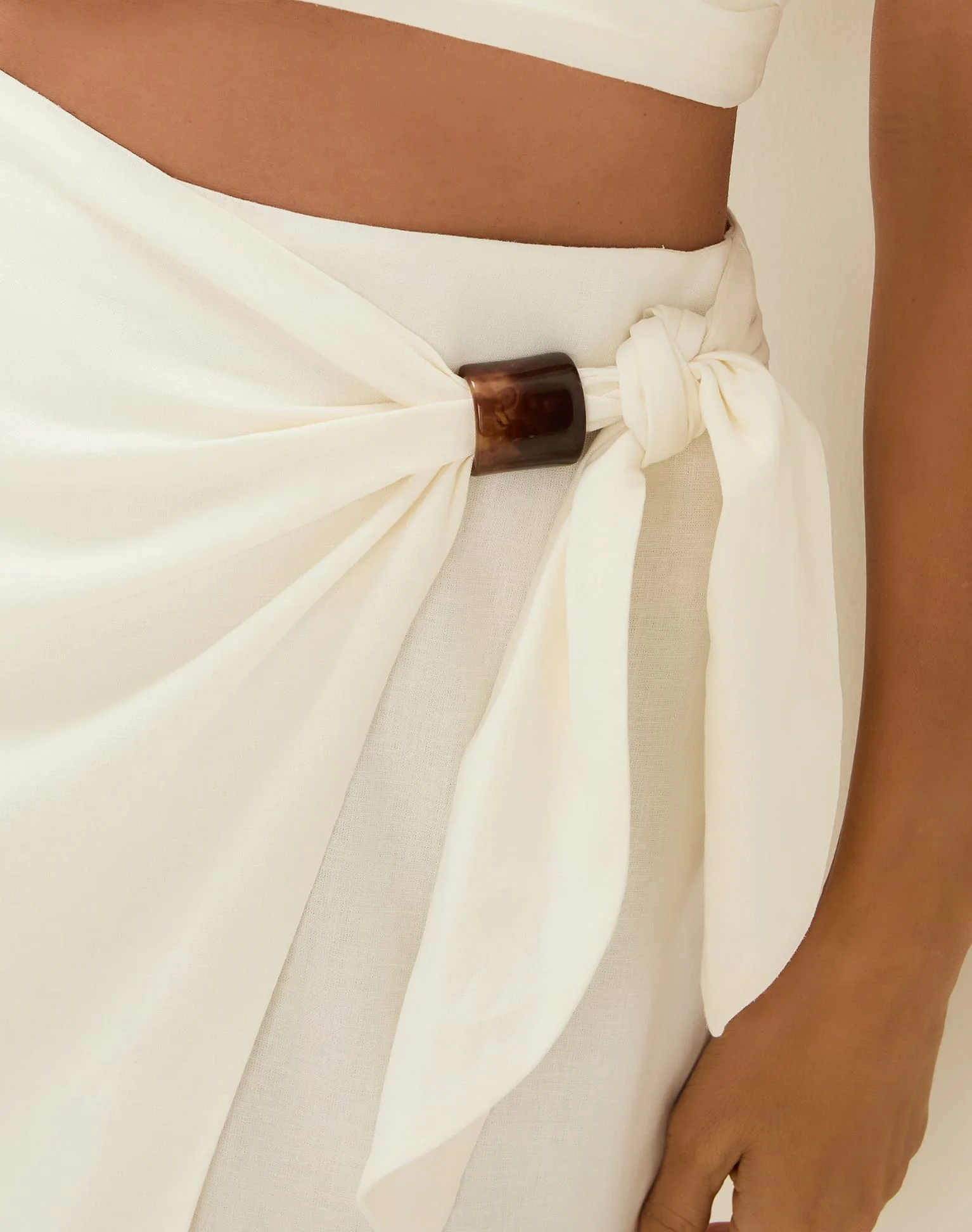 Luna Midi Skirt | Off White - Image 7