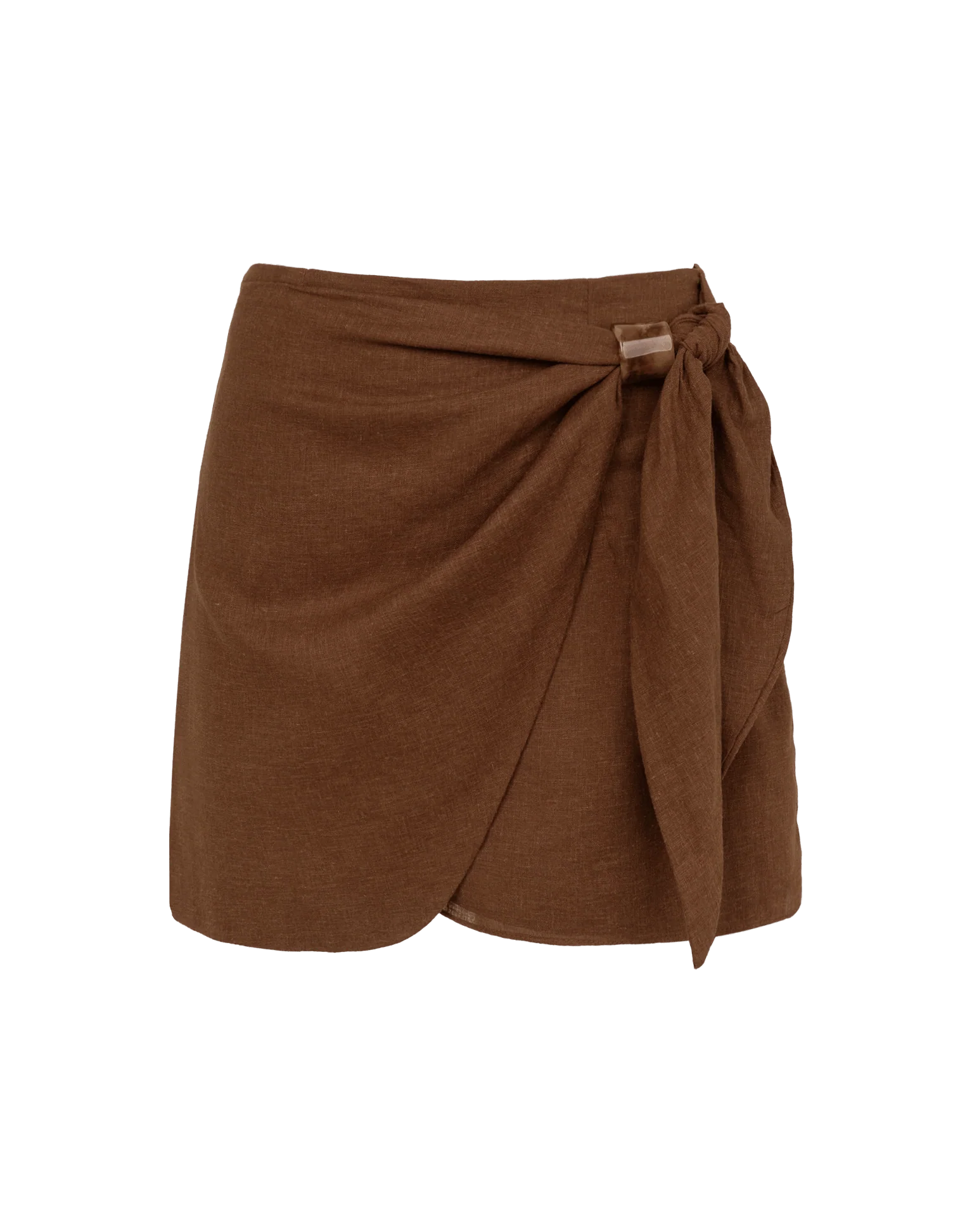Luna Mini Skirt | Brown - Image 9