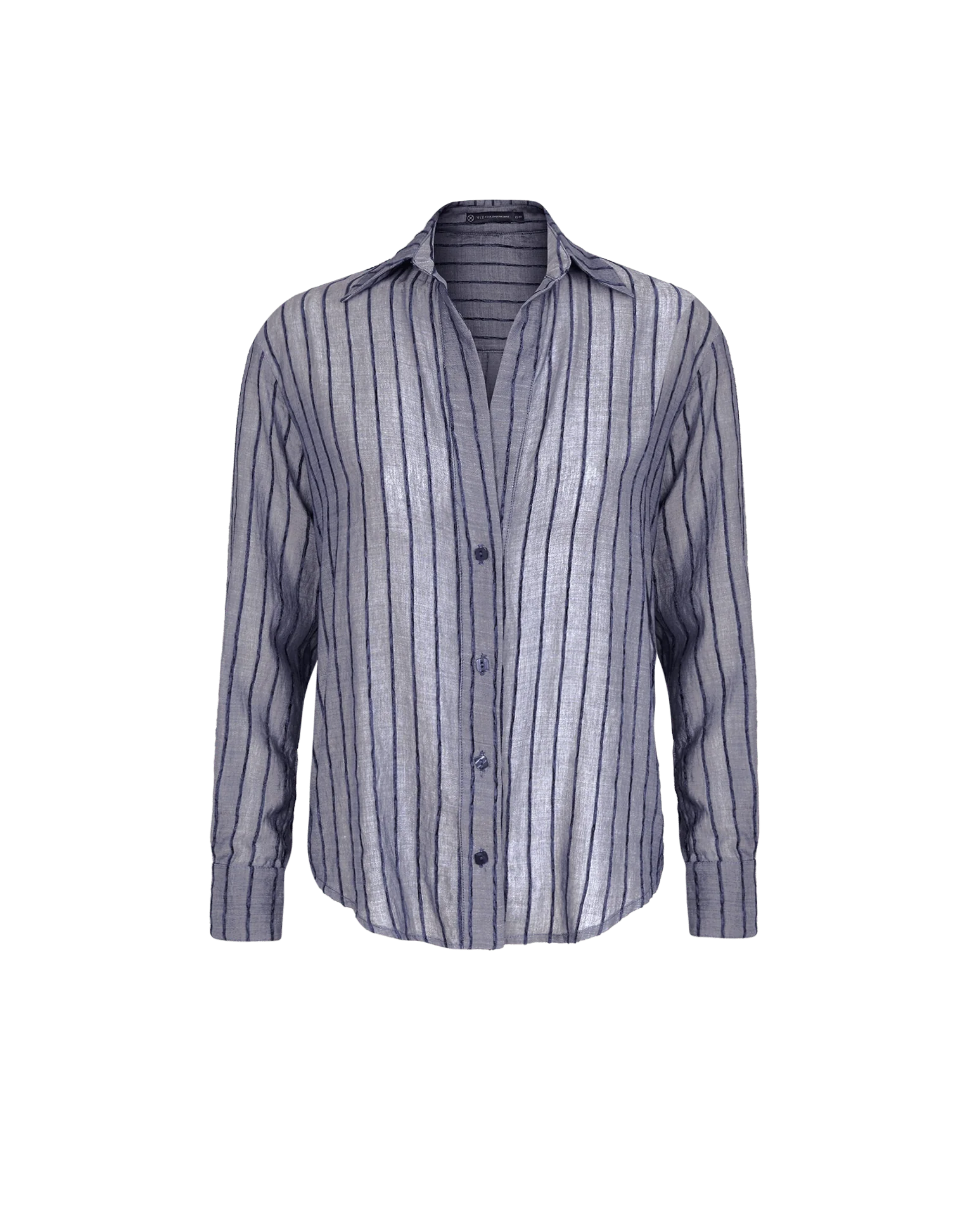 Lyra Long Sleeve Blouse | Sailboat Pinstripe