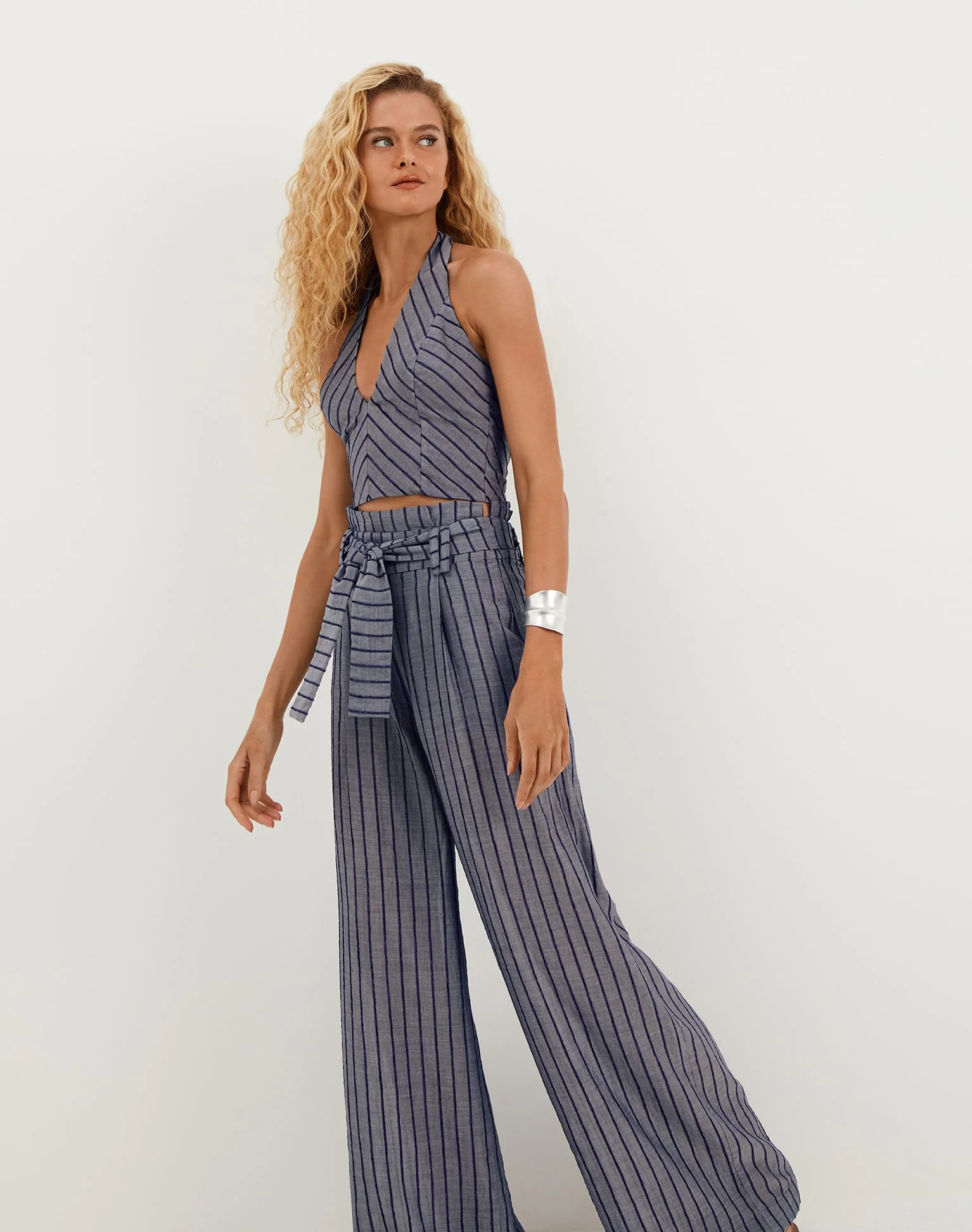 Lysa Halter Top | Sailboat Pinstripe - Image 6