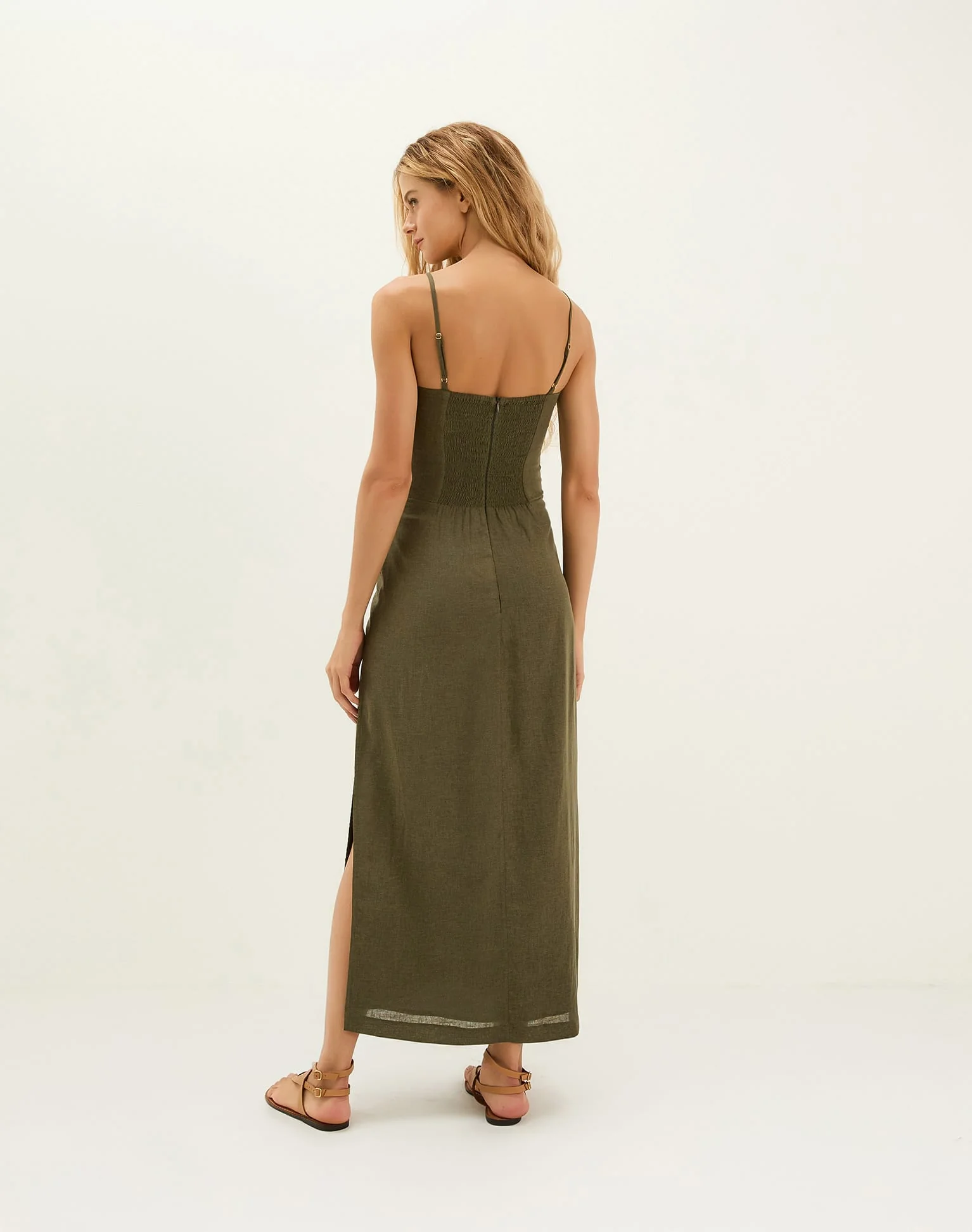 Mallorca Midi Dress | Evergreen - Image 3
