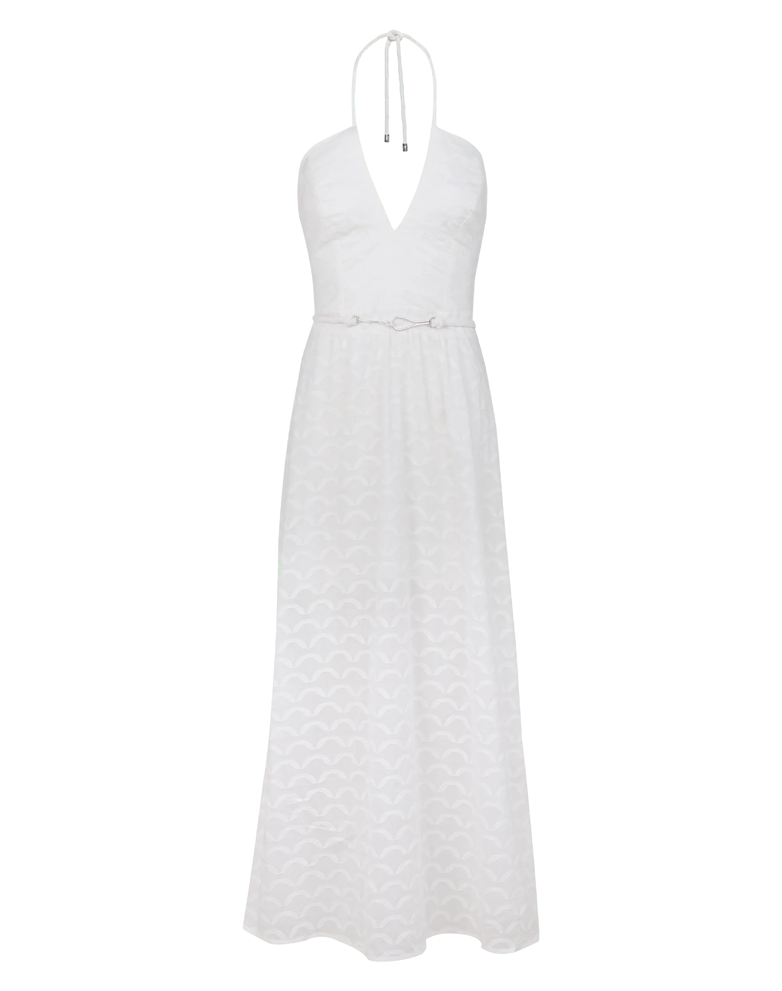 Marina Long Dress | Off White - Image 6