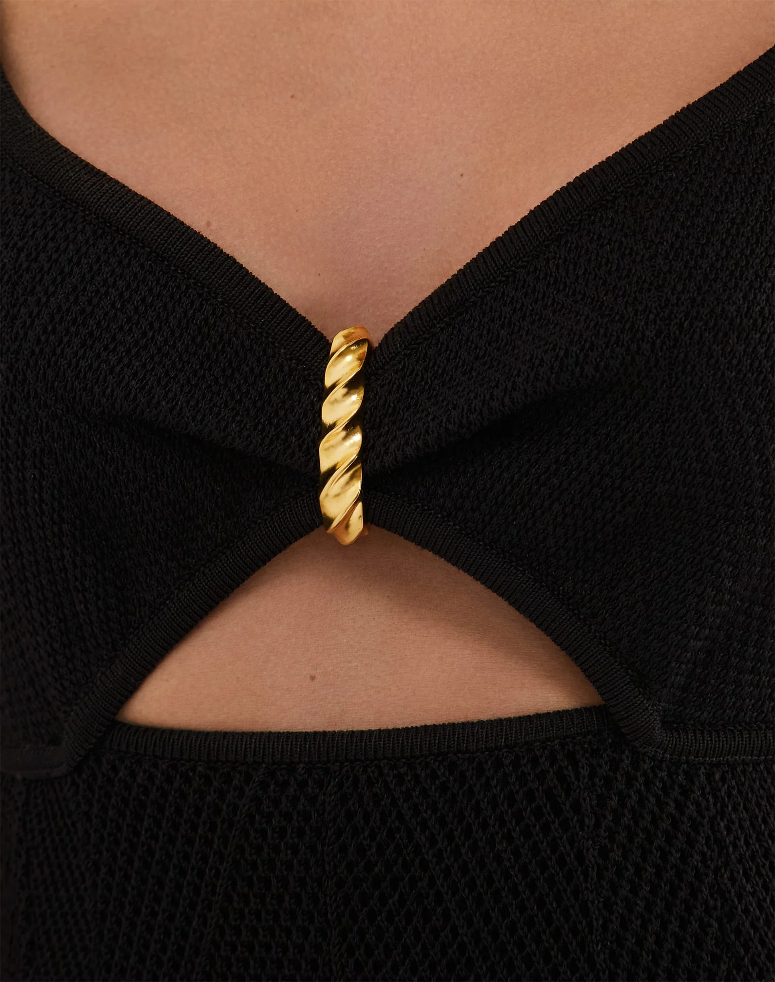 Knit Sabine Handkerchief Dress | Black - Image 5