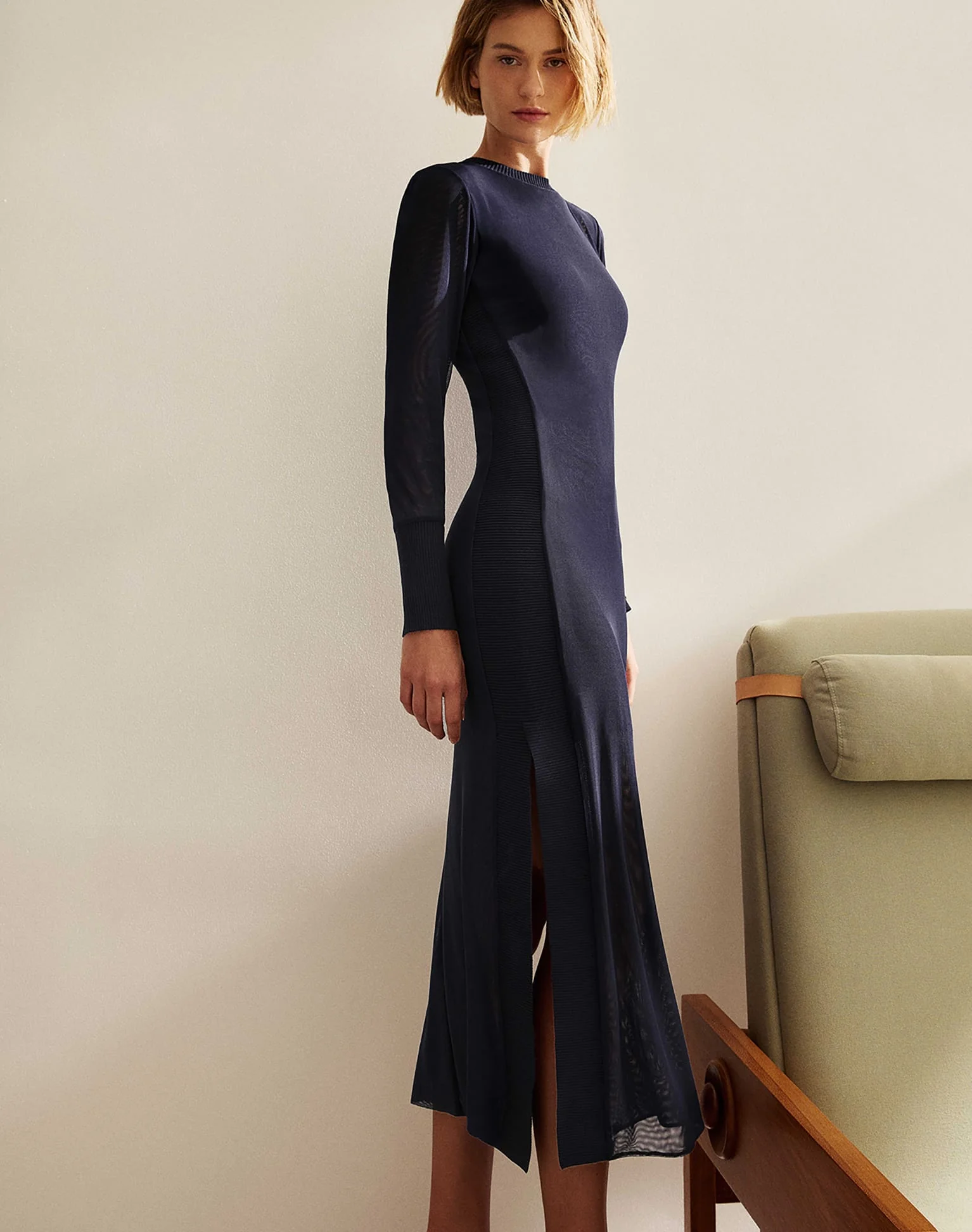 Sia Long Sleeve Dress | Sailboat - Image 5