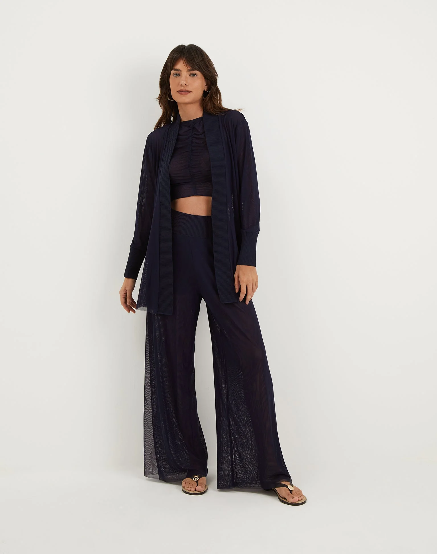 Knit Sia Cardigan | Sailboat - Image 2