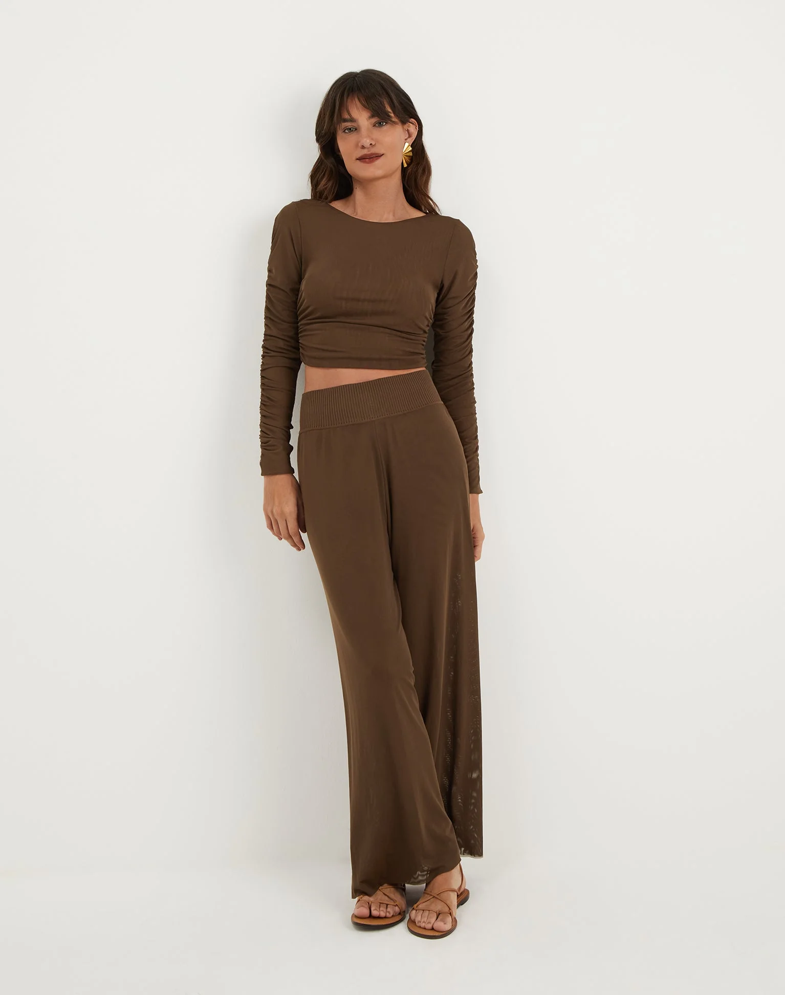 Sia Wide Leg Pants | Eclair - Image 2